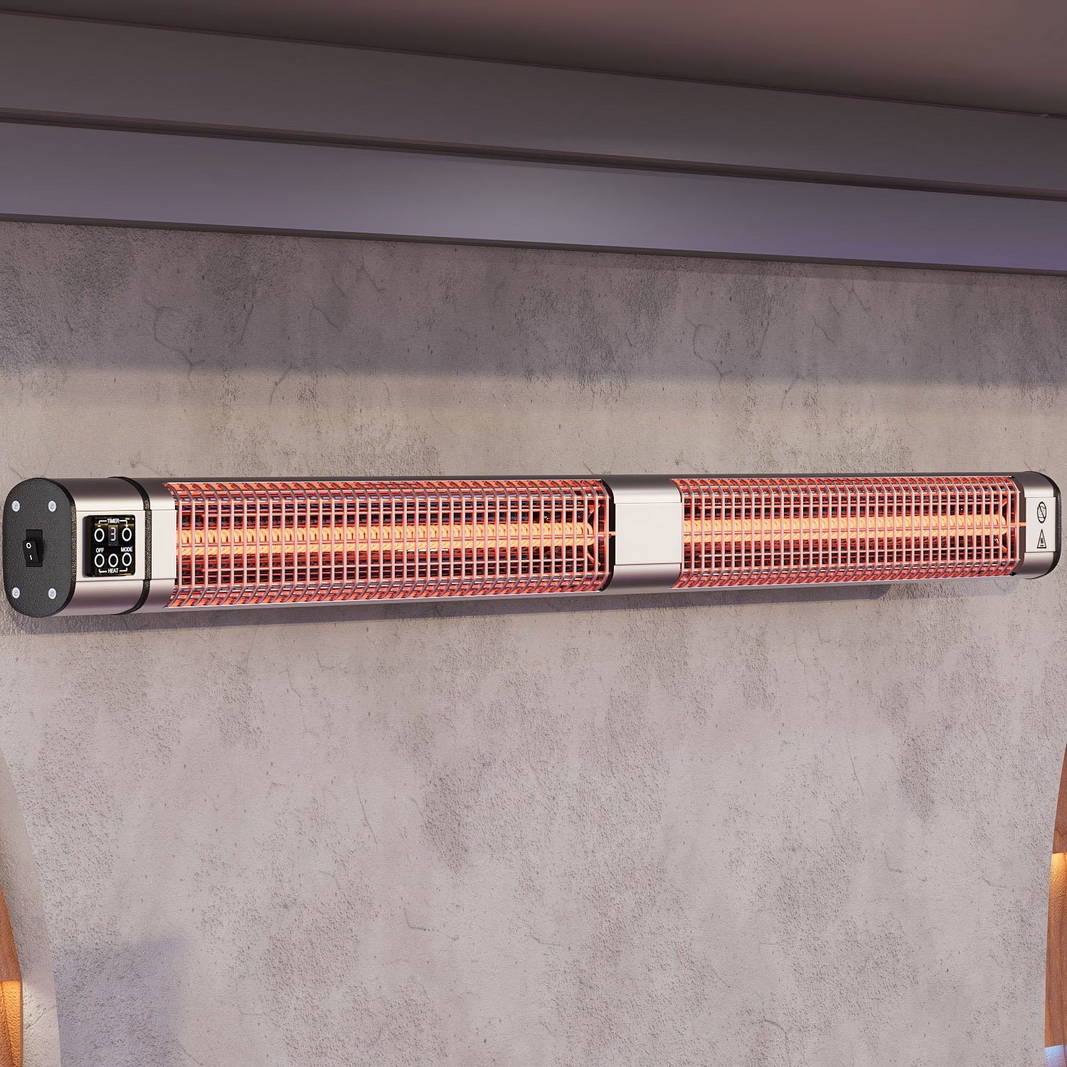 GGMMÖBEL Heizstrahler ROBERTO, 2400 W