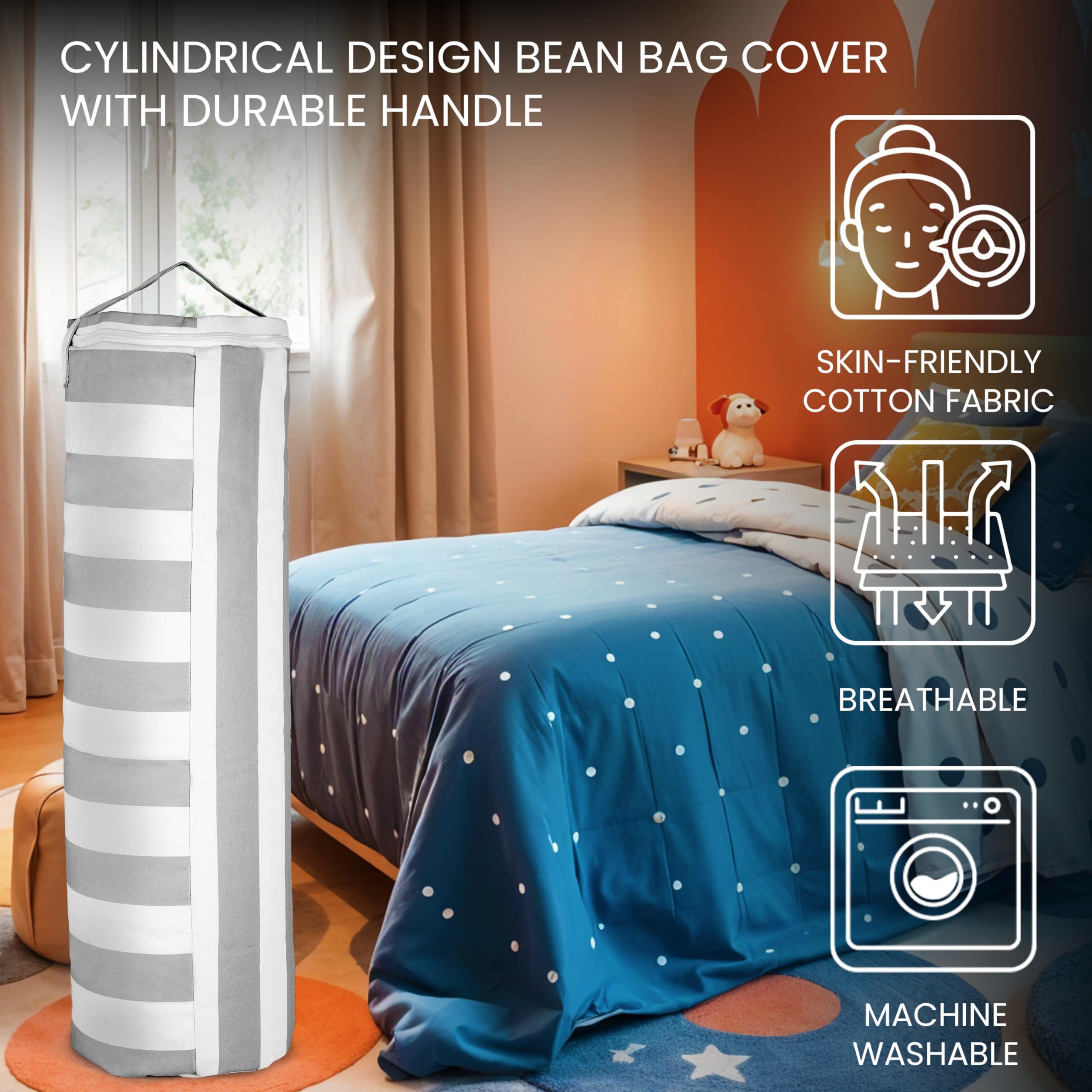 Belle Vous Sitzhocker Multifunktionaler Sitzsack Kinderzimmer günstig online kaufen