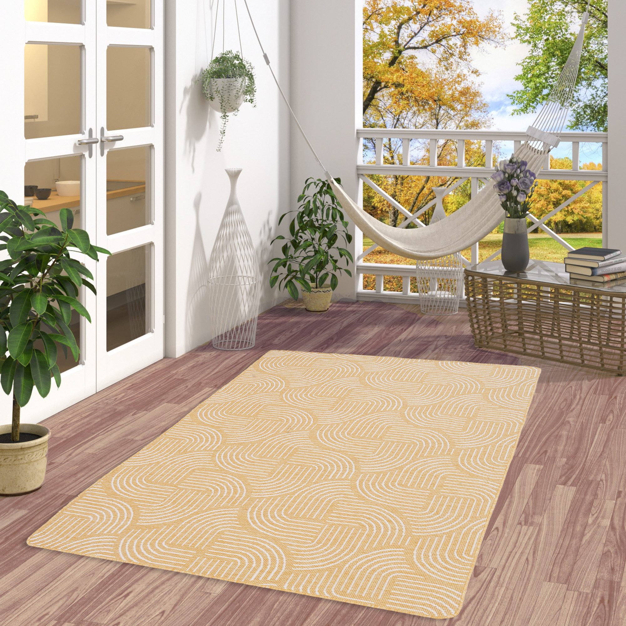 Snapstyle Outdoorteppich In- und Outdoor Teppich Beidseitig Newport Modern, Rechteckig, Höhe: 3 mm