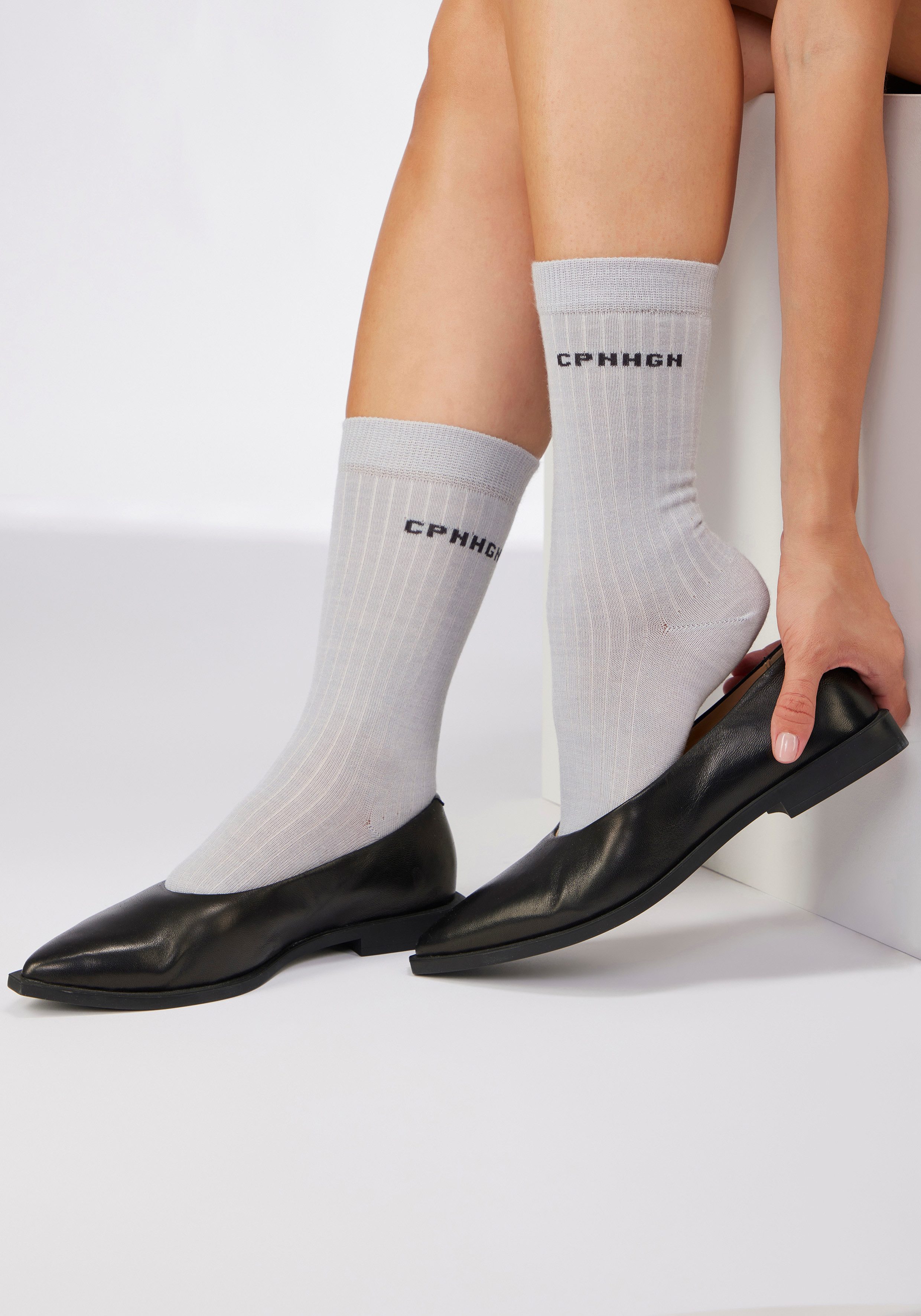 Copenhagen Studios Basicsocken (Packung, 2-Paar) gerippt, mit wärmender Wolle