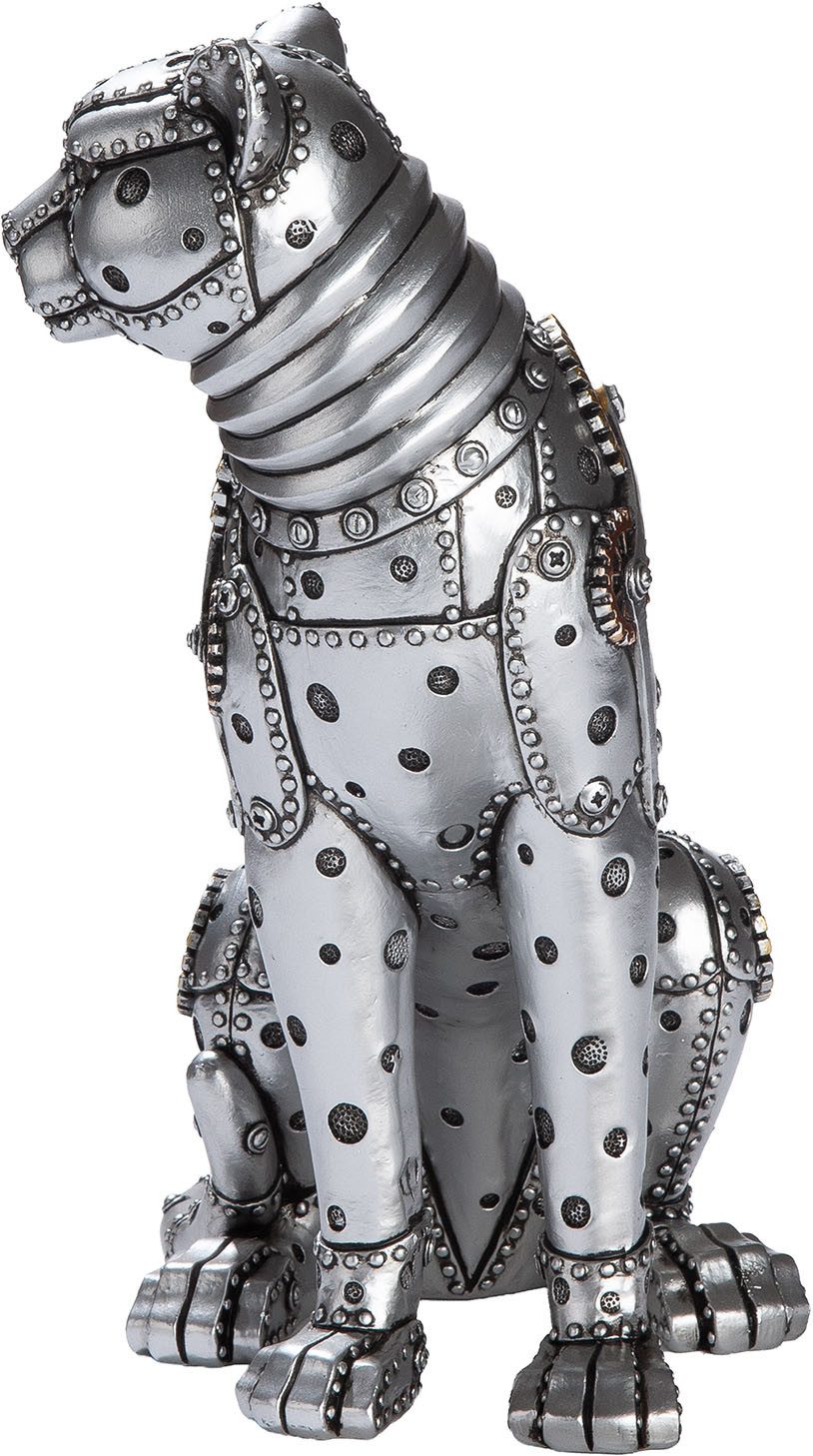 GILDE Skulptur Figur Leopard Steampunk Leopard