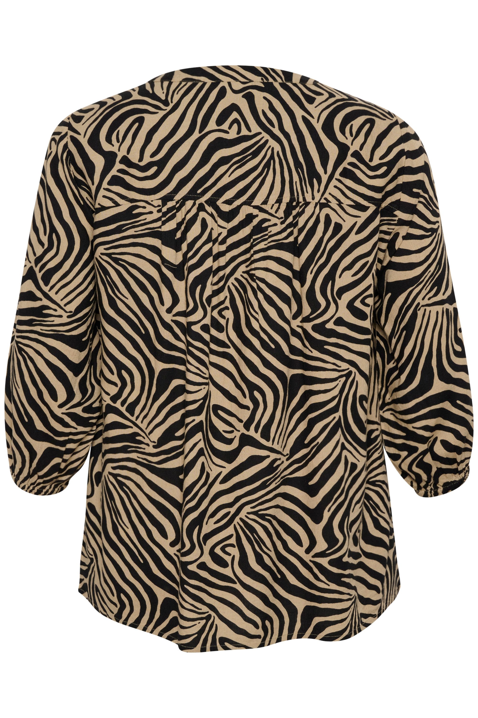 KAFFE Curve Langarmbluse Langarm-Bluse KCmille Große günstig online kaufen