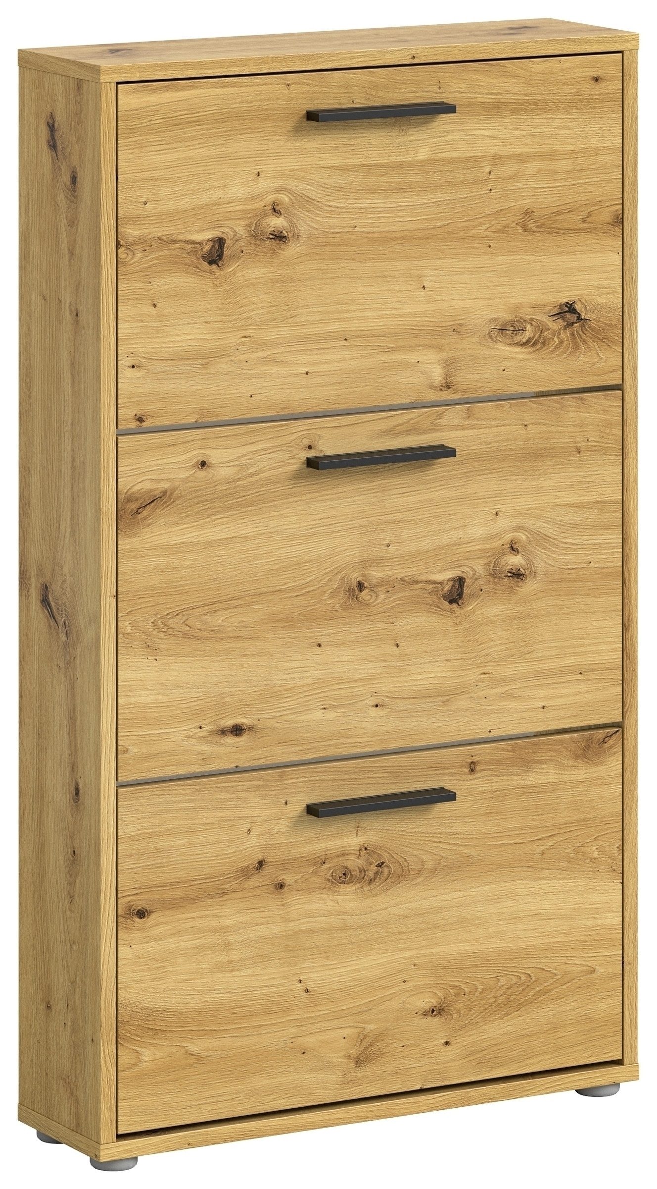 Bega Consult Schuhkipper 3 Klappen, in Eiche Artisan Dekor - 59x103x17cm (BxHxT)