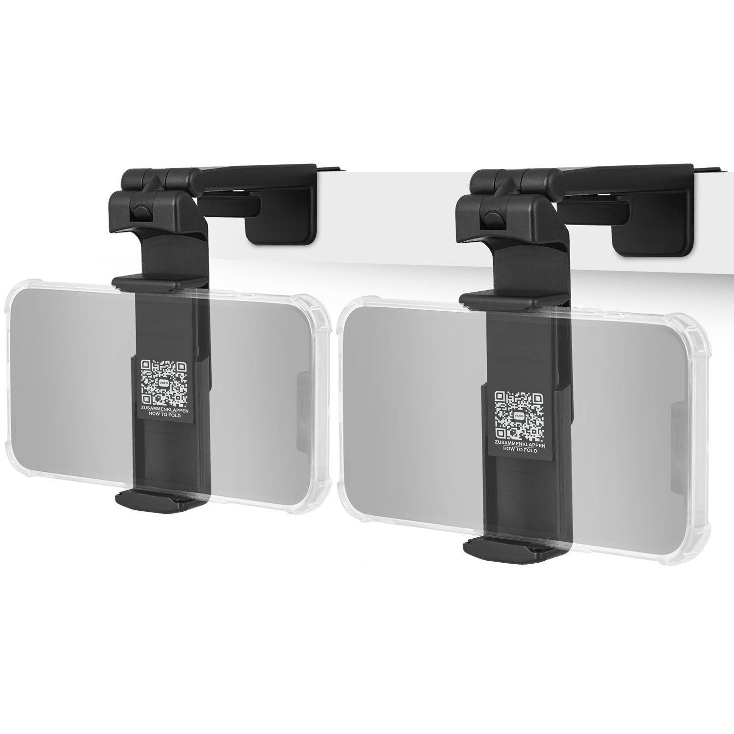Wicked Chili Smartphone-Halterung Flexible Handyhalterung für Reisen und Flugzeug, (1er Set, 2-tlg., Smartphone Halterung, 360° Kugelgelenk, Telefonhalterung Küche, Bett)