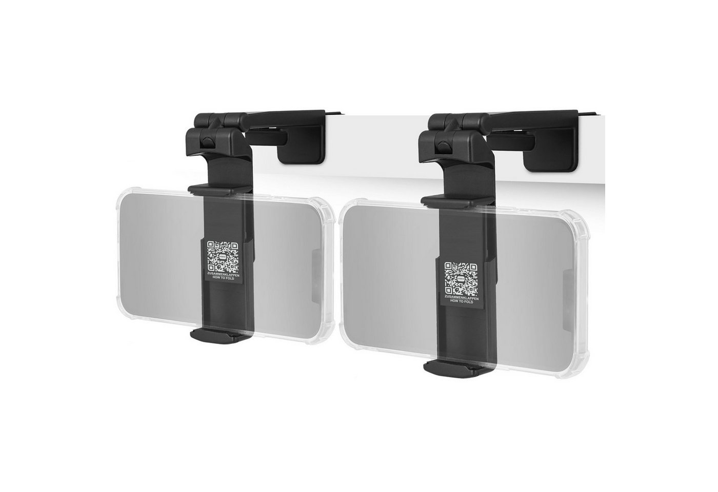 Wicked Chili Smartphone-Halterung Flexible Handyhalterung für Reisen und Flugzeug, (1er Set, 2-tlg., Smartphone Halterung, 360° Kugelgelenk, Telefonhalterung Küche, Bett)