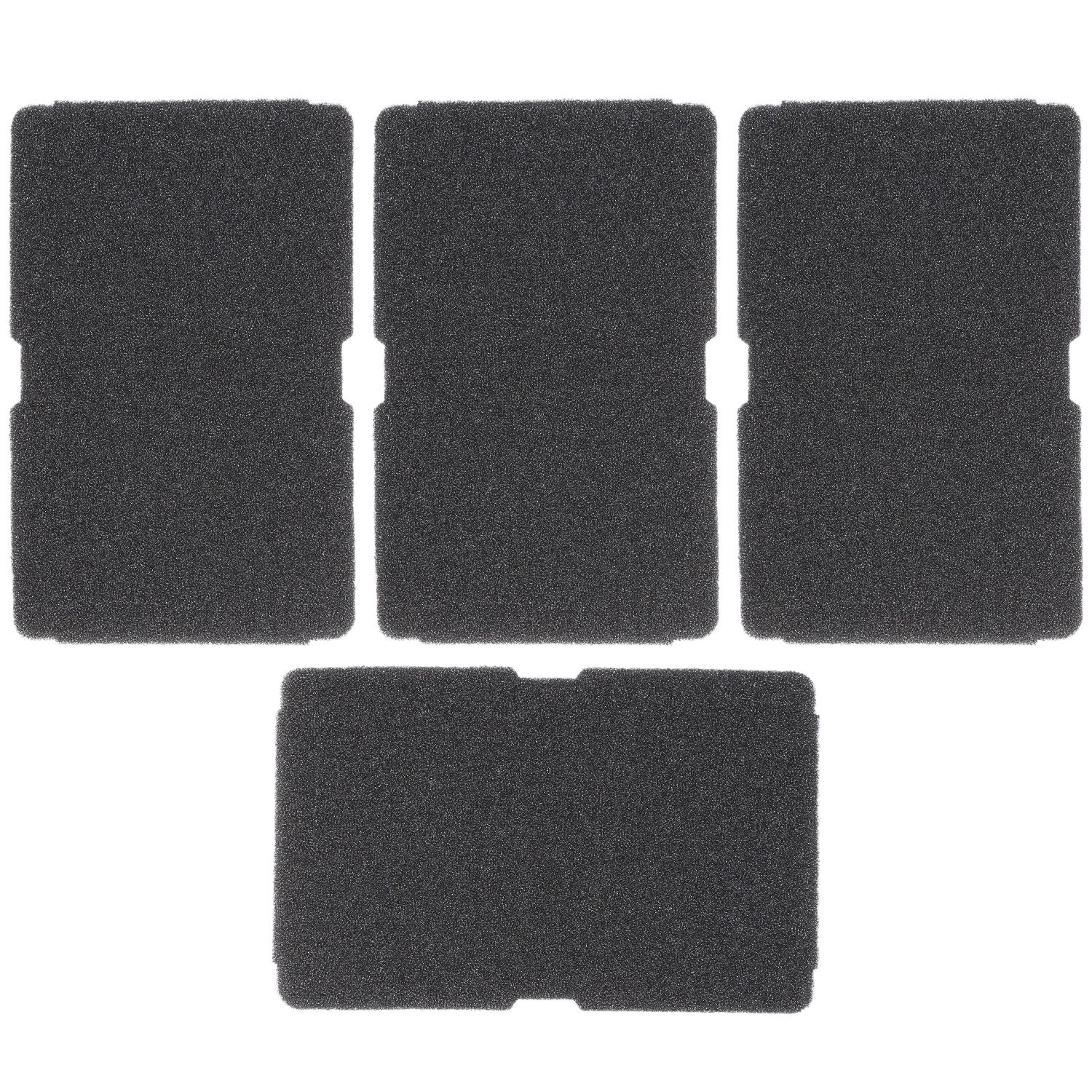 McFilter Ersatzfilter (4 Stück) Schwammfilter geeignet für Beko 2964840100 Blomberg TKF7451, Zubehör für Trockner Wärmepumpentrockner, Filtermatte, 240 x 155 x 11mm, Schaumstoff, Kondenstrockner