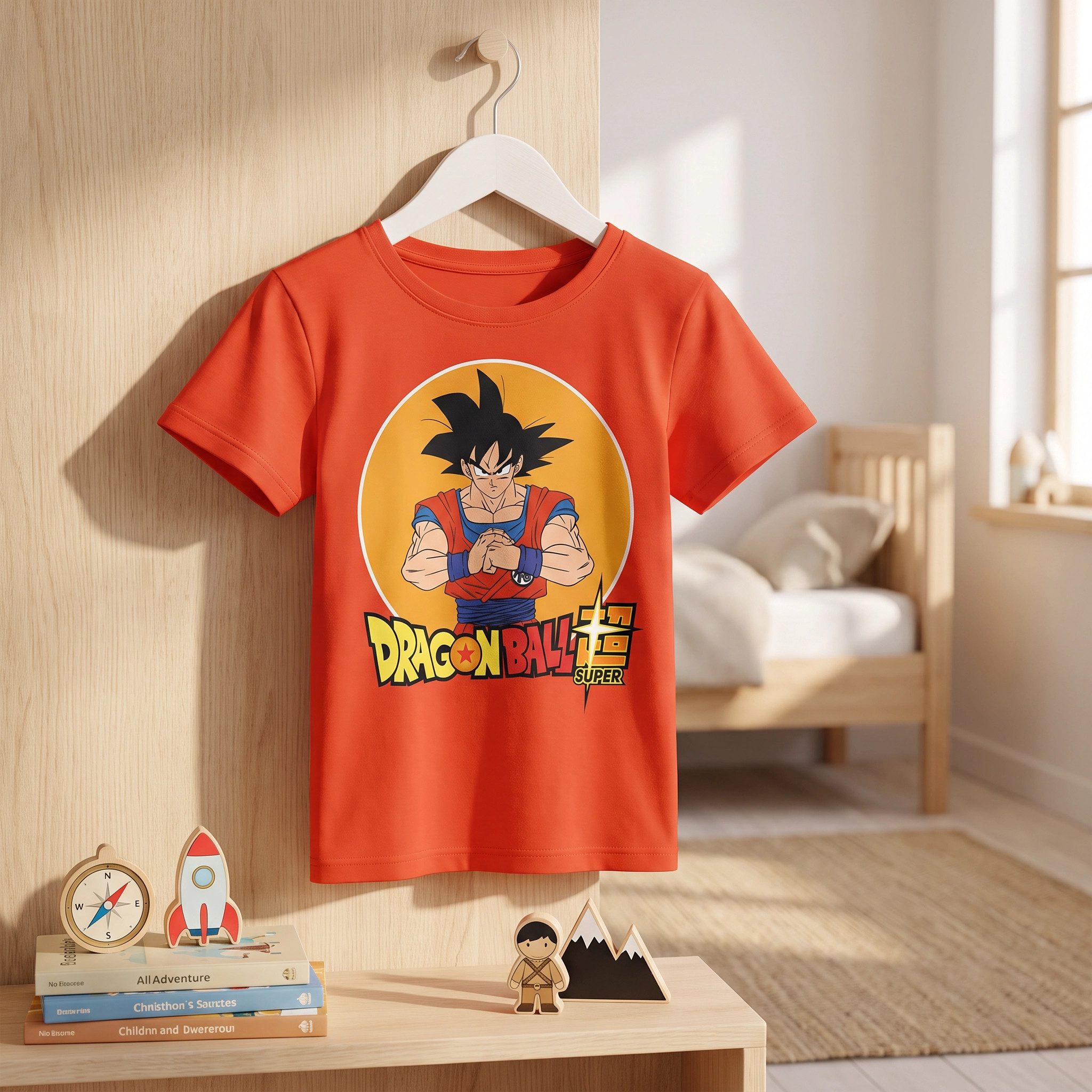Dragon Ball Print-Shirt Anime Dragonball Super Goku Jungen kurzarm T-Shirt 100% Baumwolle, 116 -152