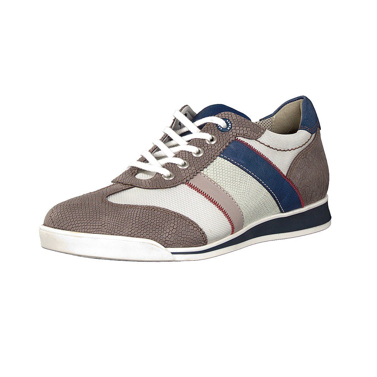LLOYD Herren Sneaker Orbit 77 - Beige Glattleder Mit Wechselfußbett