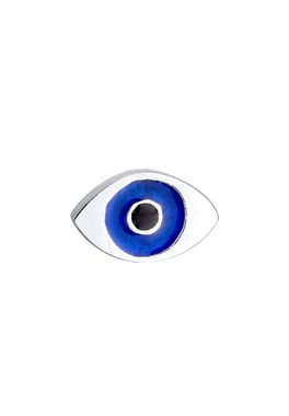 Elli Paar Ohrhaken Single Ohrstecker Evil Eye Symbol Emaille 925 Silber, Evil Eye