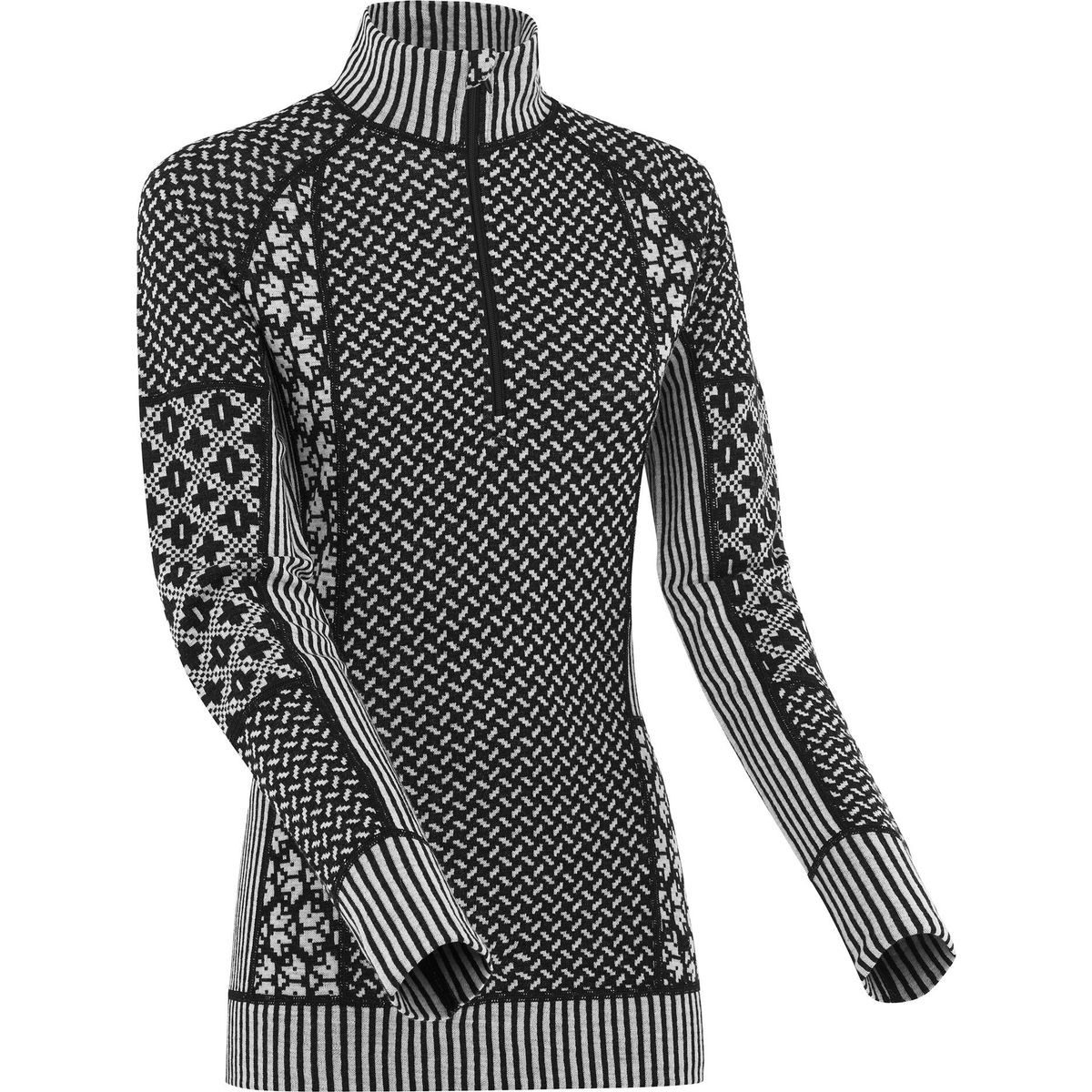 Kari Traa Layershirt Smekker Half-Zip Leichter, wärmender Damenpullover aus zertifizierter Merinowolle mit