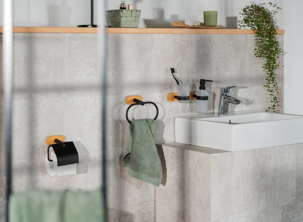 WENKO Zahnputzbecher Zahnputzbecher OREA SHINE UNO, Turbo - Loc, Wenko, (1 St)