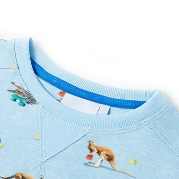 vidaXL Sweatshirt Kinder-Sweatshirt Hellblau Melange 116