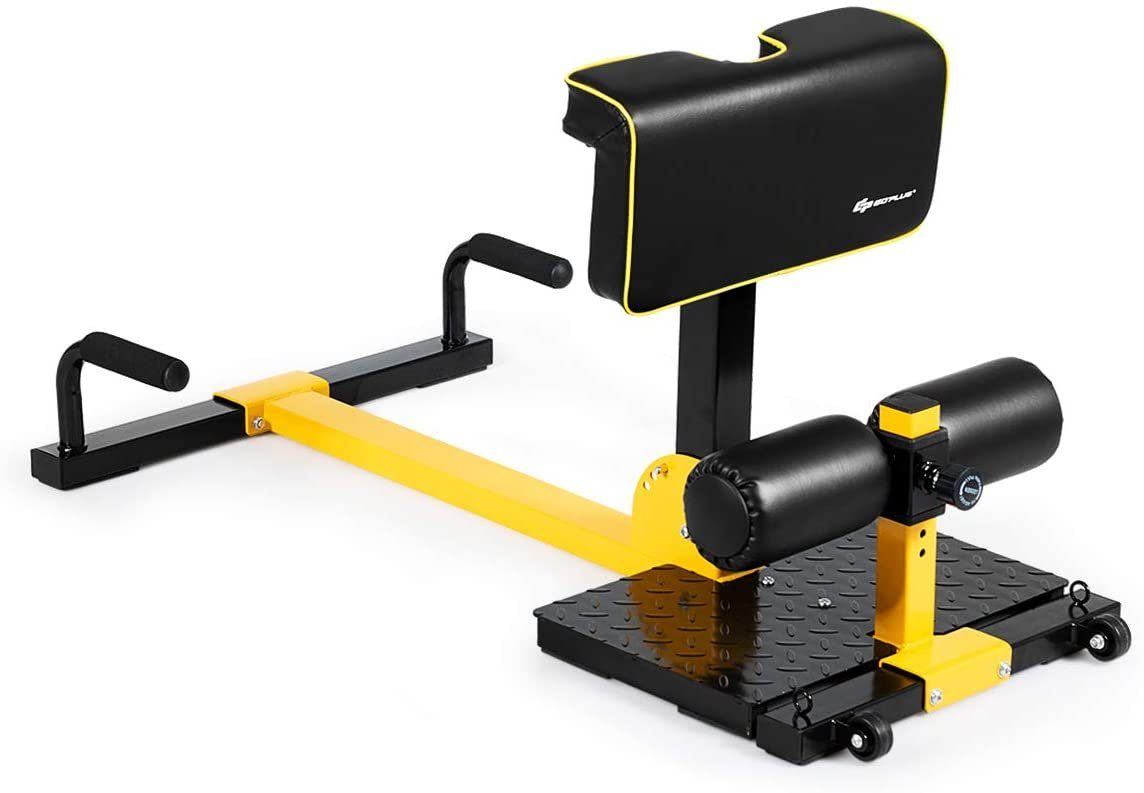 COSTWAY Multitrainer 8 in 1 Squat Kniebeugentrainer, höhenverstellbar | Beintrainer