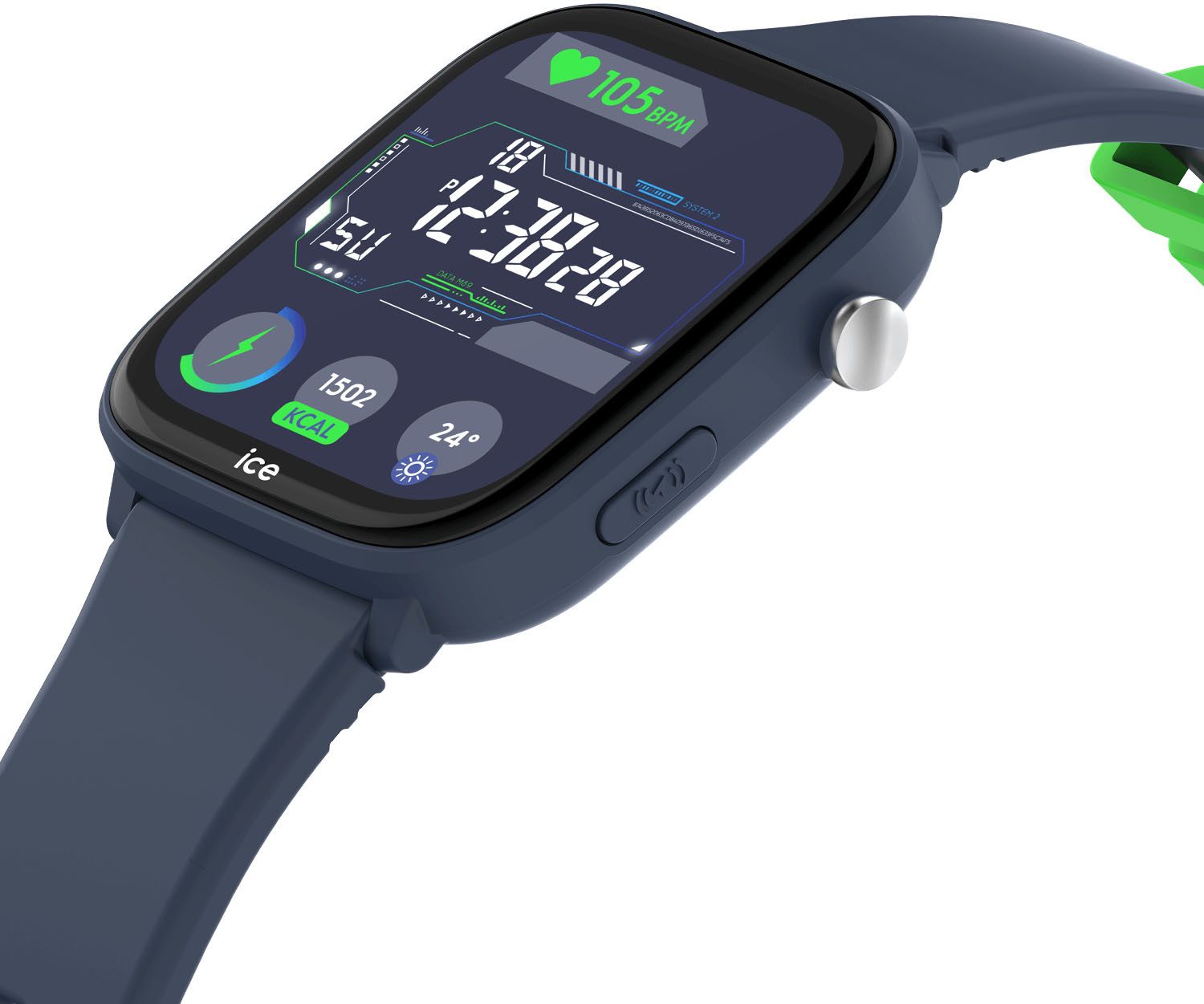 ice-watch ICE smart junior 3.0 - Find My - 1.75 Smartwatch, Armbanduhr, Kinderuhr, Silikonarmband, Bluetooth, Geschenkidee,digital blau