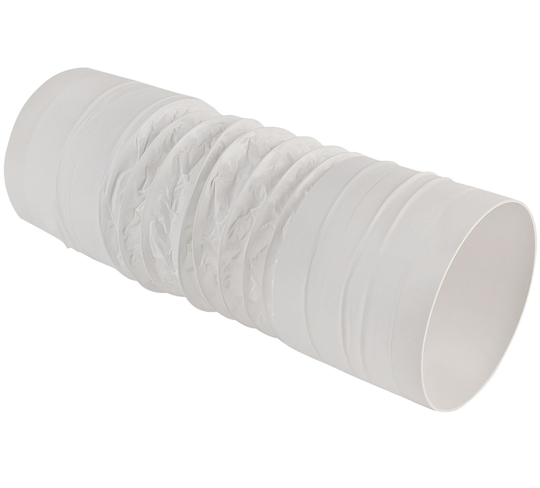 Wallair Montagezubehör Dunstabzugshaube Rundrohr Ø 125mm Flexschlauch 40cm ohne Muffe Flexrohr Abluft Küche