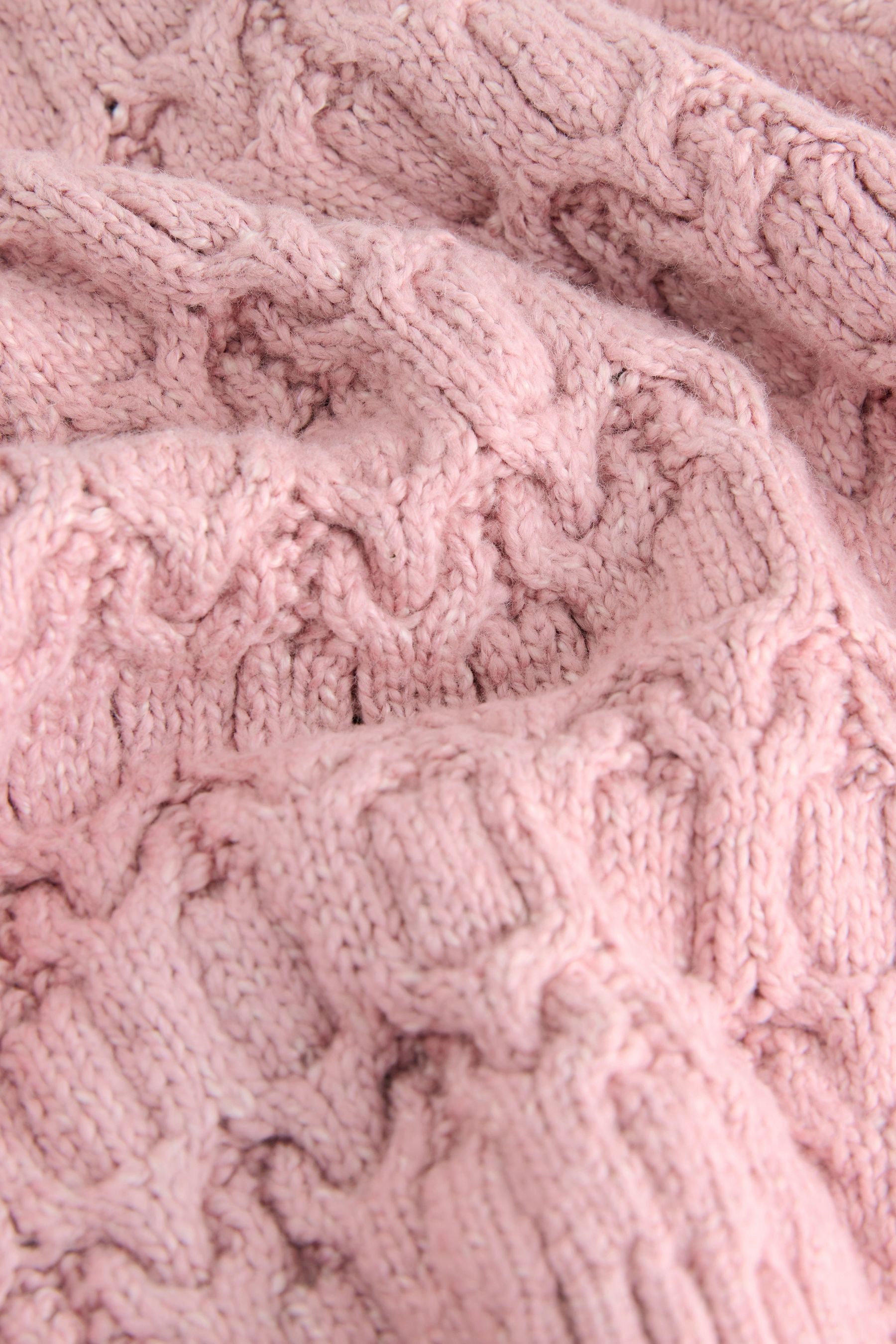 Next Strickpullover Rollkragenpullover mit Zopfmuster (1-tlg)