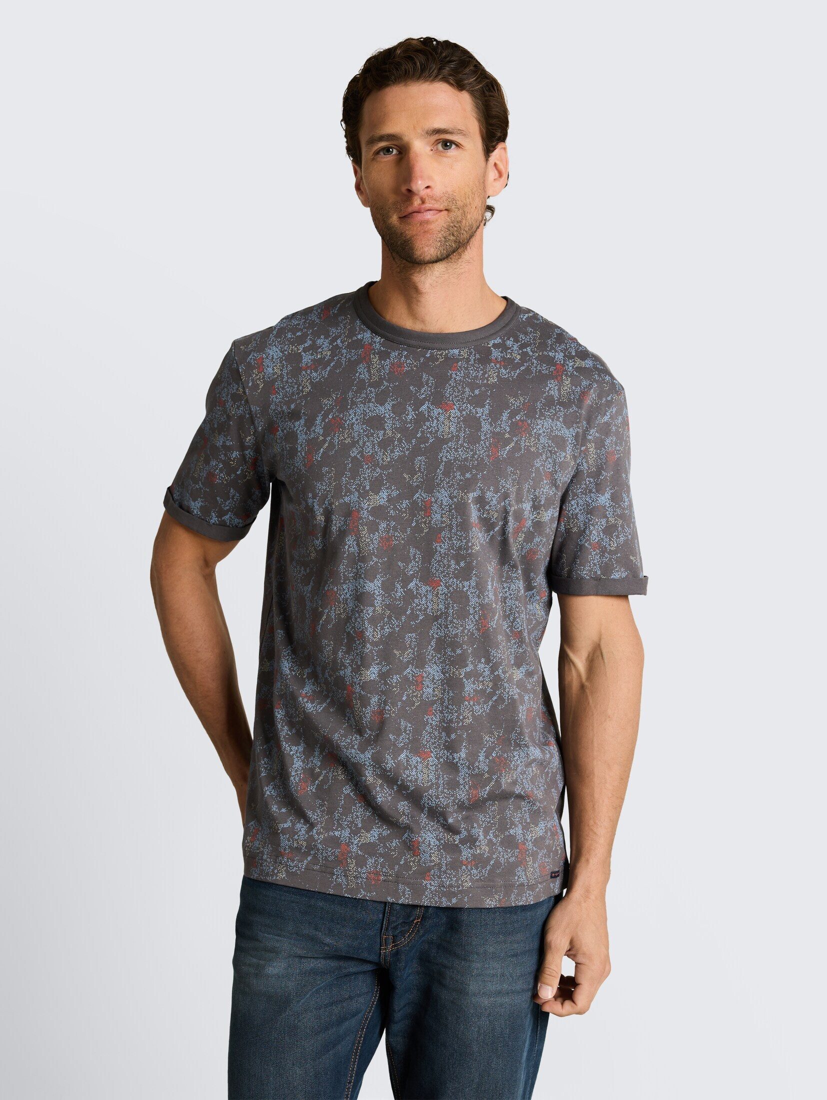 TOM TAILOR T-Shirt T-Shirt T-Shirt mit Muster günstig online kaufen
