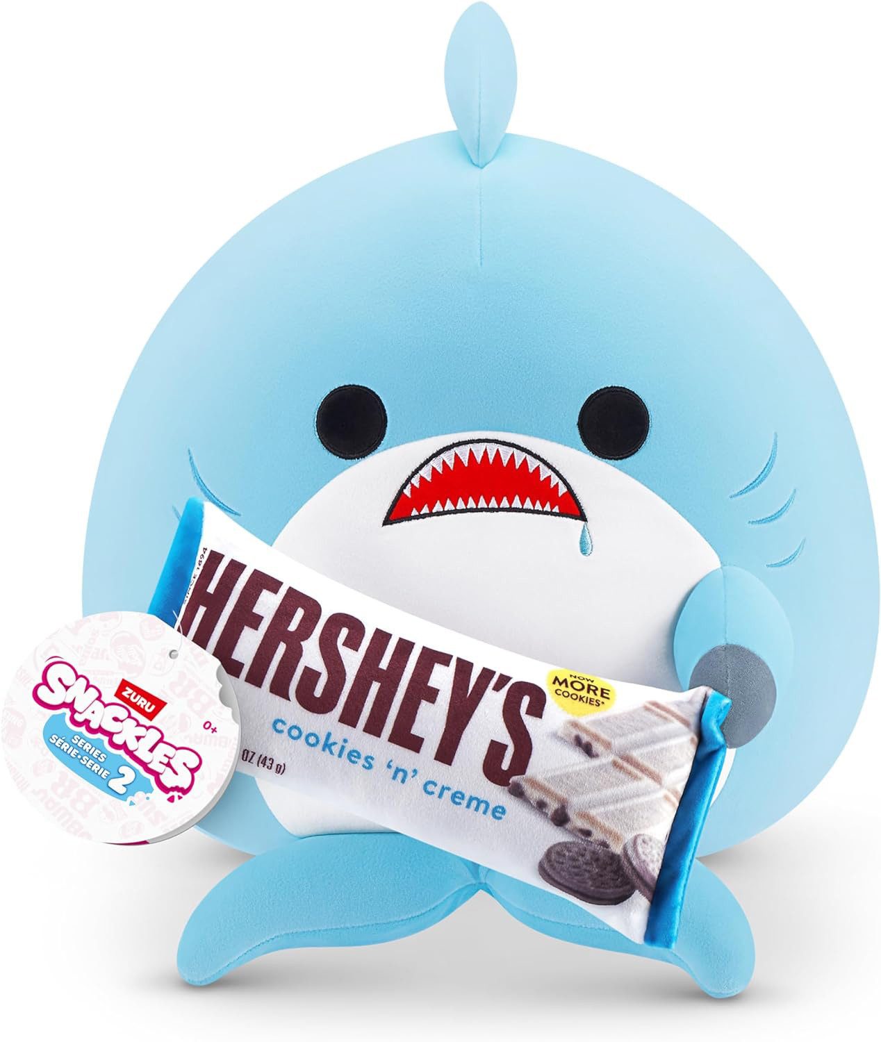 ZURU Plüschfigur ZURU 77573H - Snackles Hai (Hershey Cookie n Cream) 35 cm günstig online kaufen