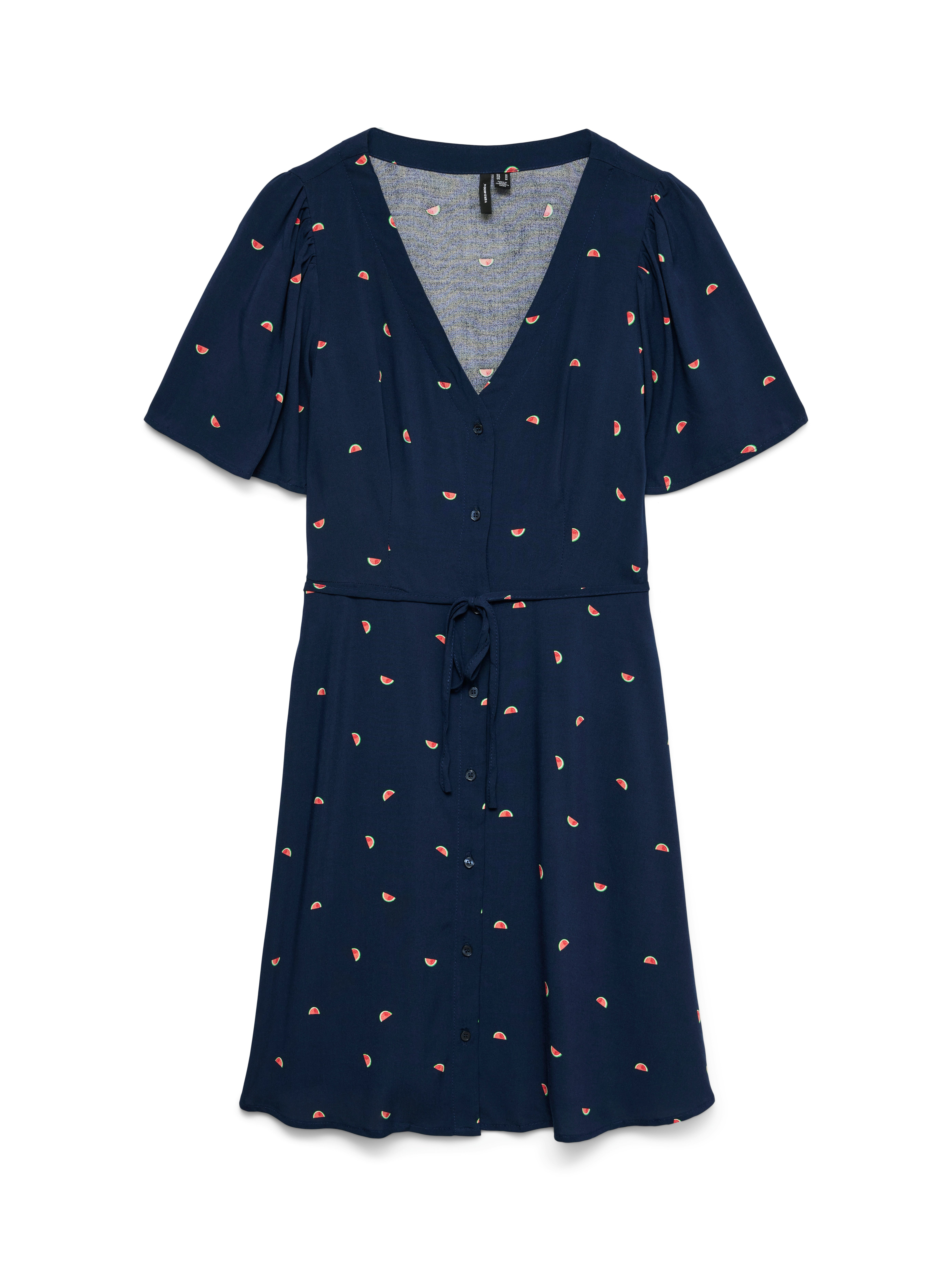 Vero Moda Minikleid VMALBA SS SHORT DRESS WVN NOOS Viskose, slim fit