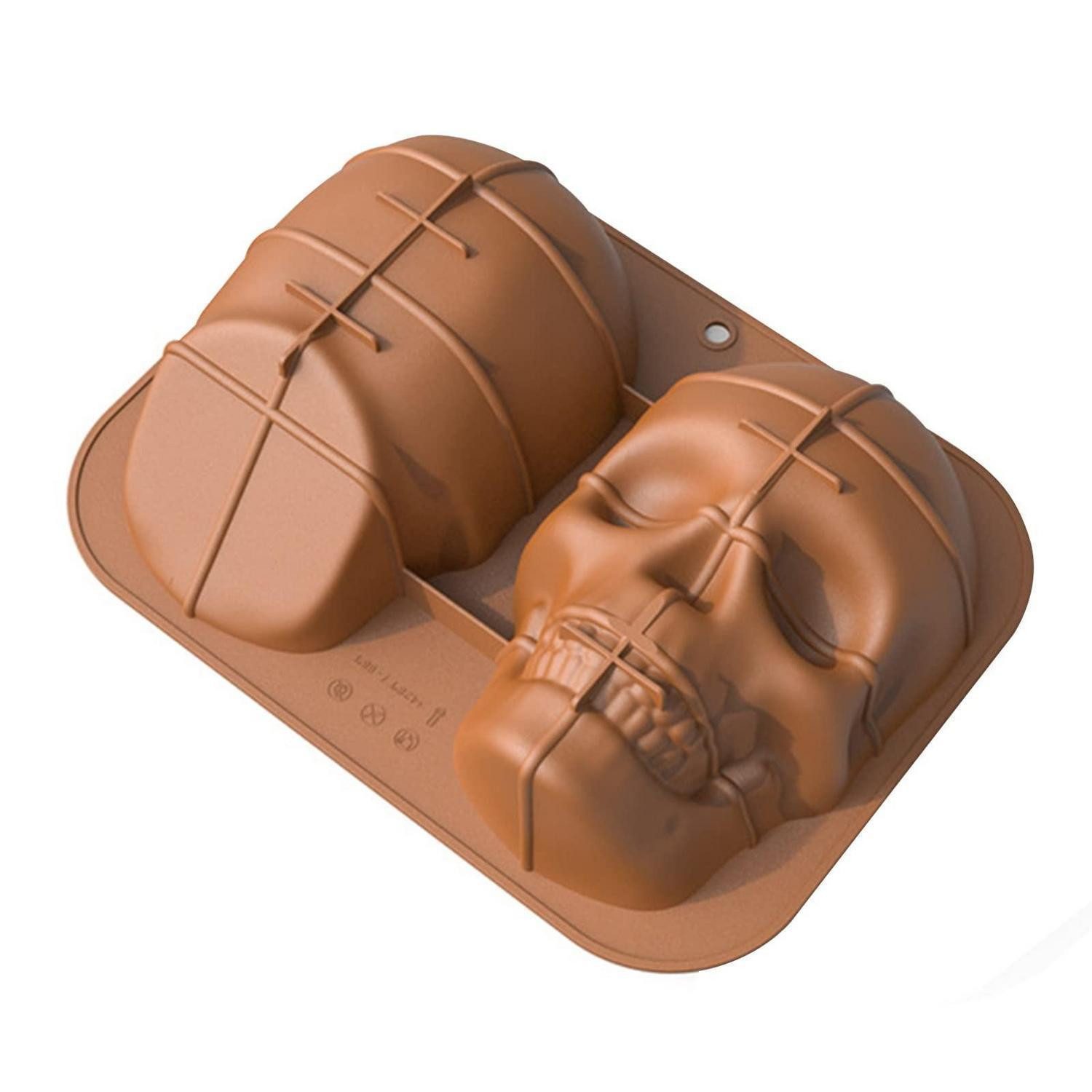 LuxusKollektion Silikonform 3D Totenkopf Kuchenform Silikon Groß