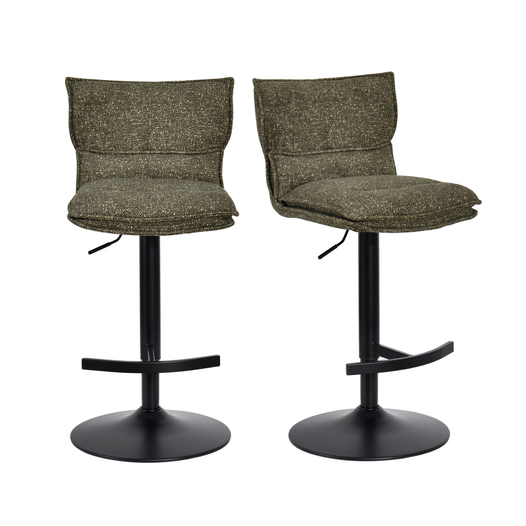 Duhome Barhocker (5501A1), 2er Set, Barstuhl Drehbar aus Bouclé günstig online kaufen