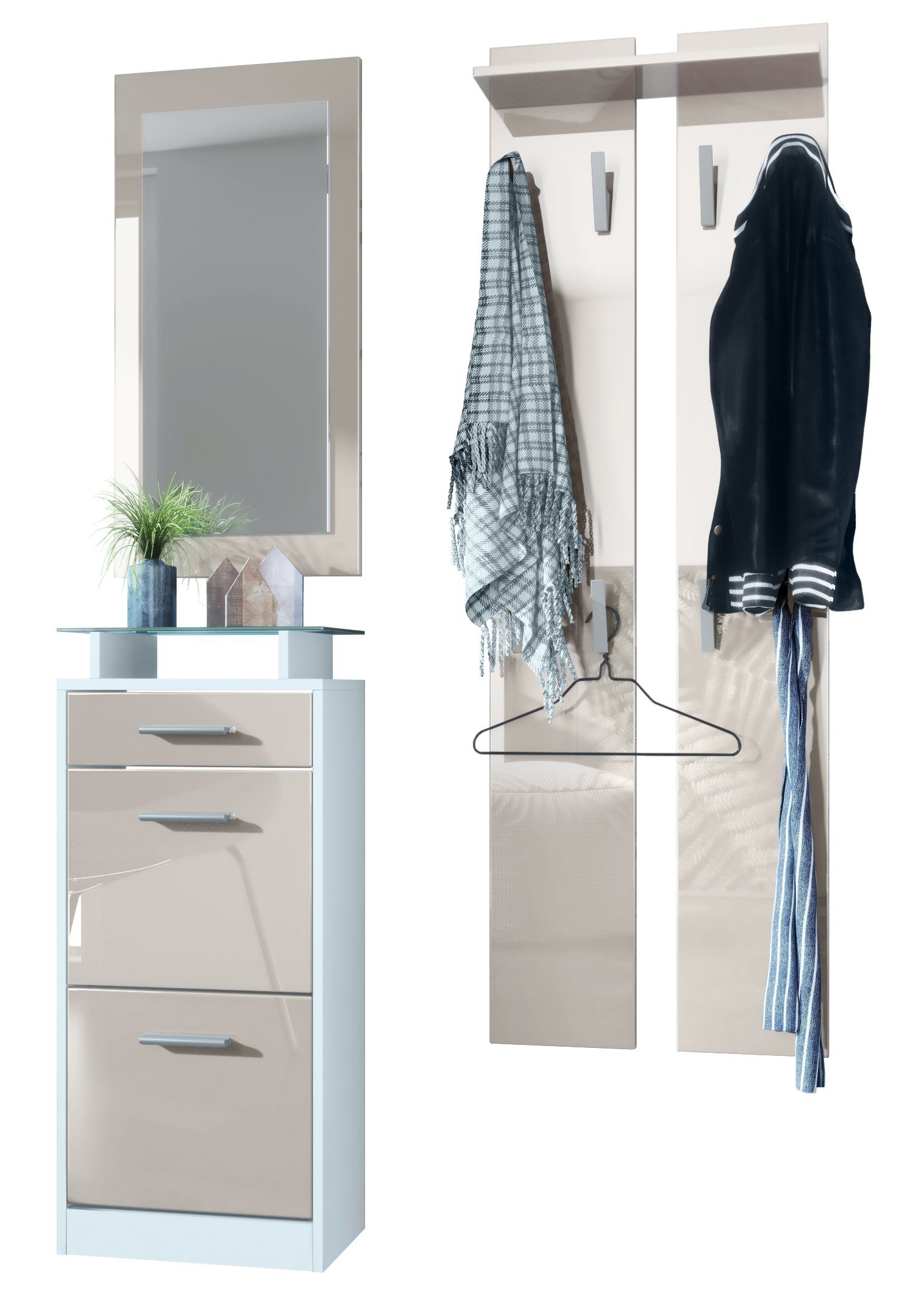 Front in Sandgrau Hochglanz