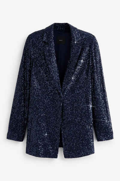 Next Jackenblazer Einreihiger Blazer mit Tasche und Pailletten (1-tlg)