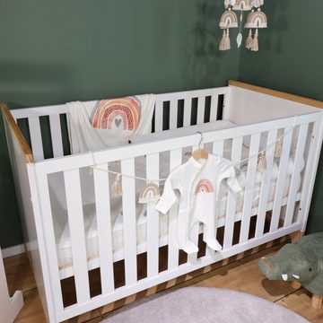Babydecke Neugeborenen-Set Rikke 9-teilig, Gr. 62 im Regenbogen-Design, Puckdaddy GmbH