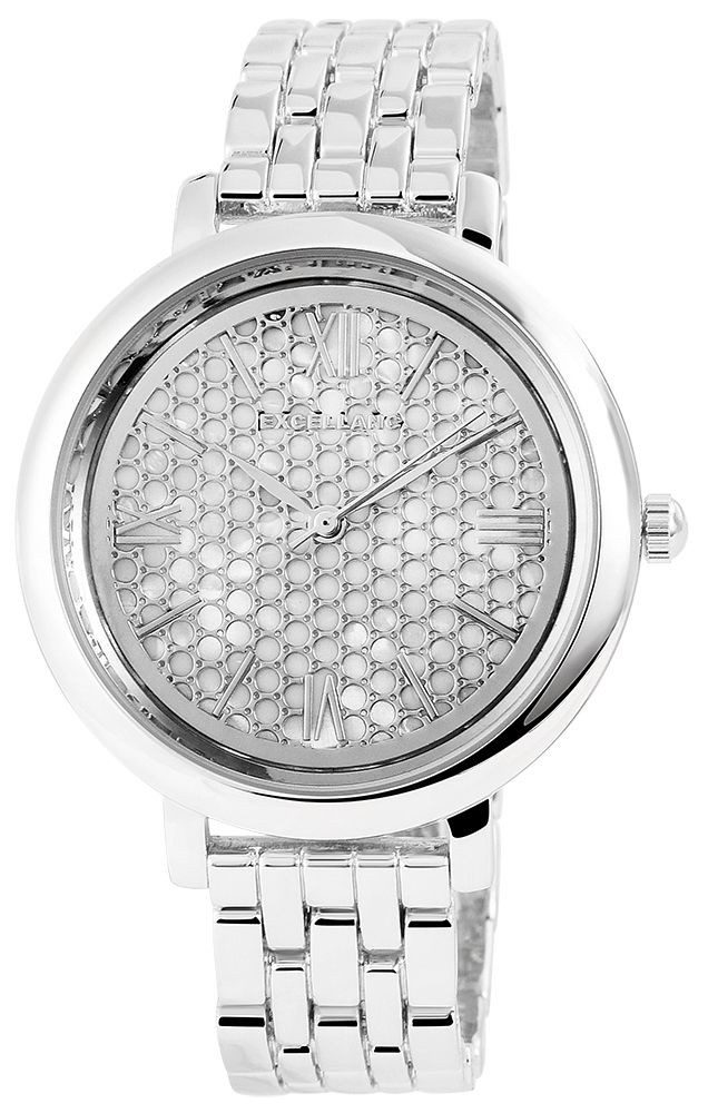 Excellanc Quarzuhr 180522500043 mit Metallarmband, Mineralglas, Clipverschluss