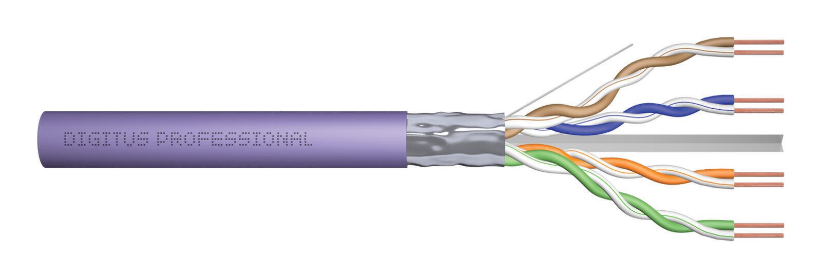 Digitus CAT 6 F/UTP Verlegekabel, 100 m, Simplex, Eca Netzwerkkabel