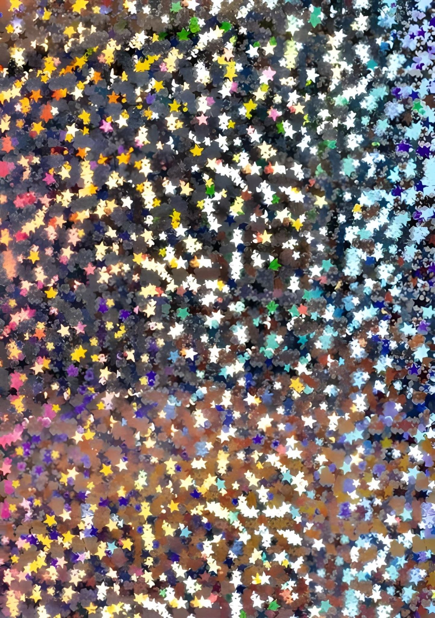 Heyda Designpapier HEYDA 204077370 Holografie-Karton Sterne 50 x70 cm silberfarben