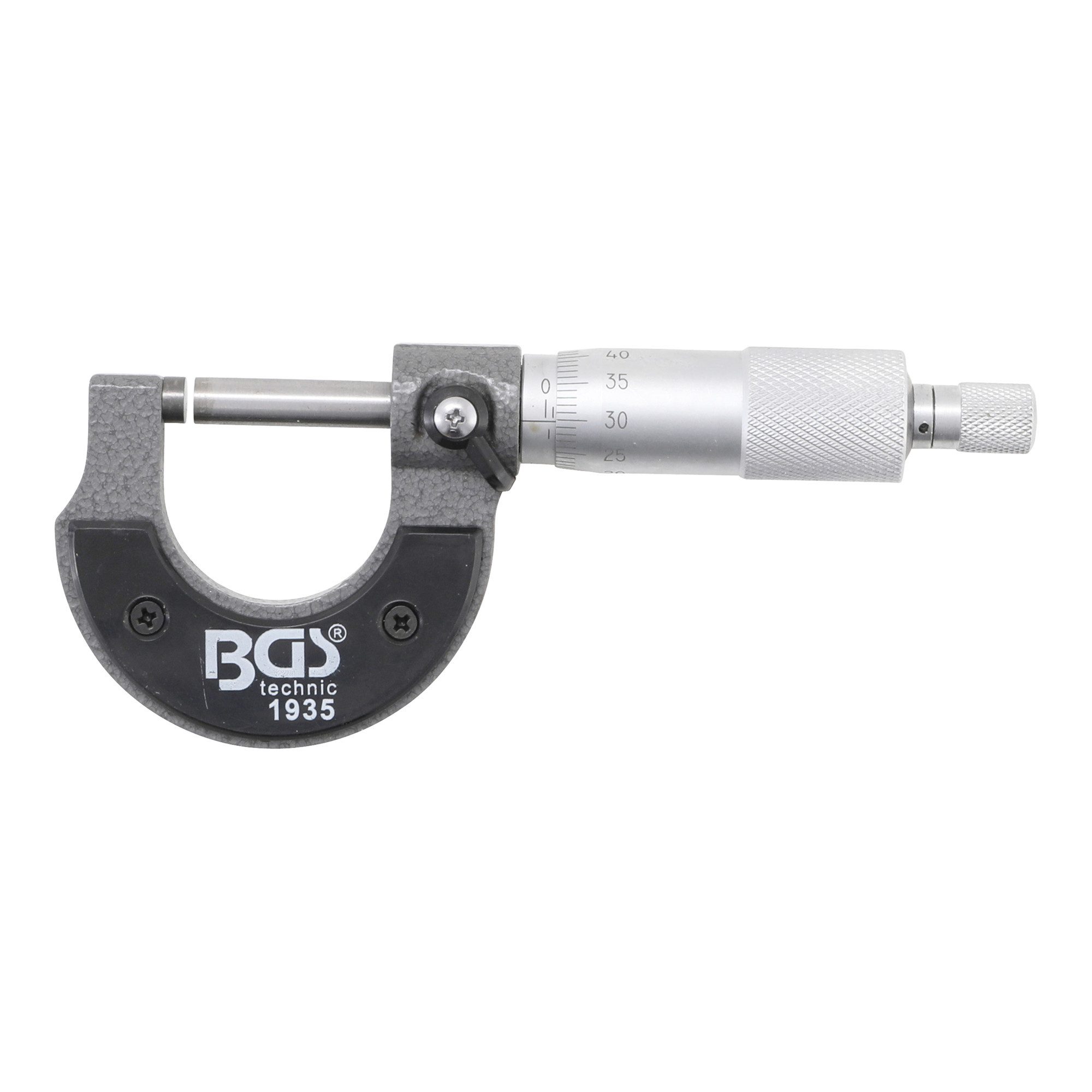 BGS technic Messschieber BGS Bügelmessschraube in Holzkassette Genauigkeit 0,01 mm 0 - 25 mm
