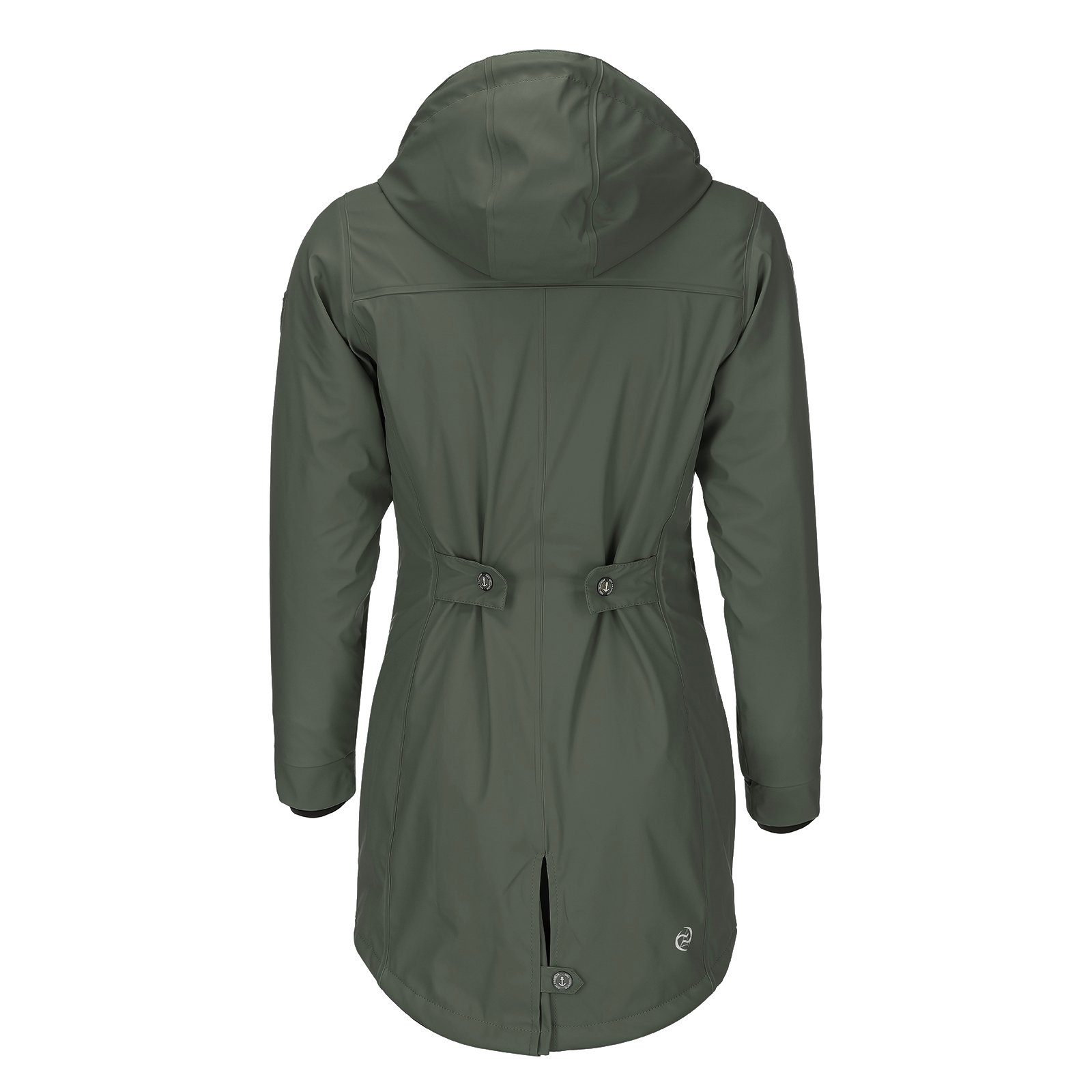 Dry Fashion Regenmantel Malmö Damen Regenjacke Teddy-Fleece-Futter - Outdoor-Jacke Wasserdicht Winddicht, Verschweißte Nähte, 2-Wege-Reißverschluss abgedeckt, Kapuze