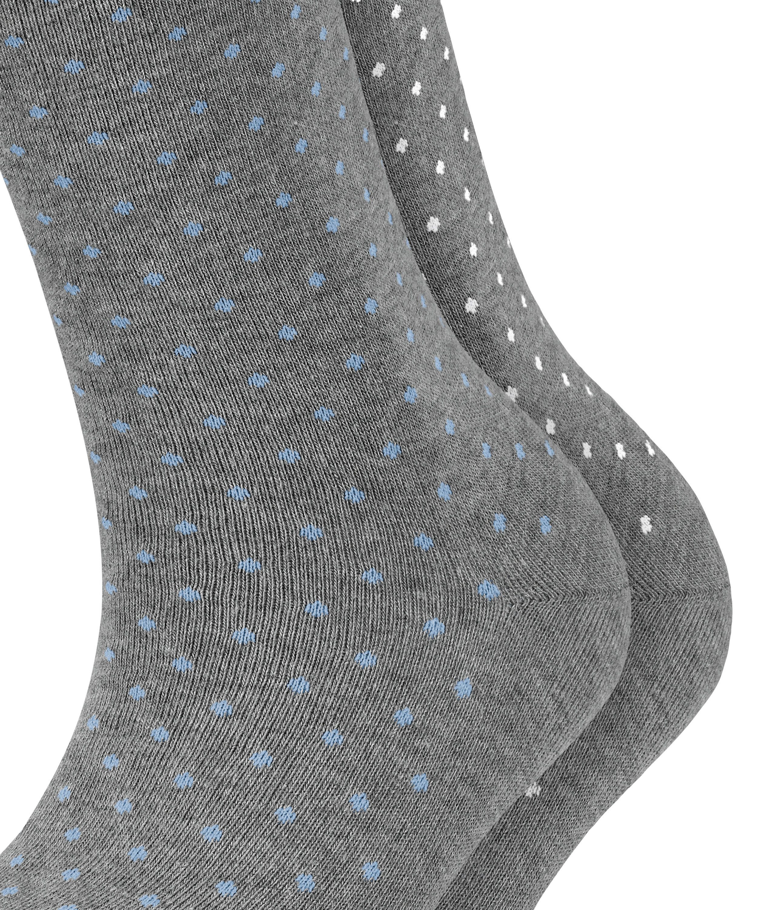 Esprit Socken Fine Dot (2 Paar) mit Punkten, schmales Bündchen, Baumwoll-Mix