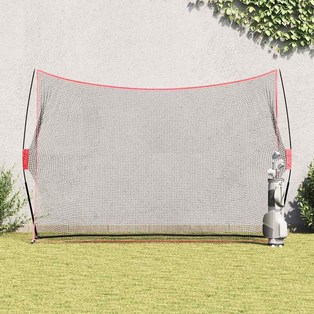 vidaXL Golf-Abschlagmatte Golf Trainingshilfe Schwarz 314 x 92 x 214 cm Polyester (1-St)
