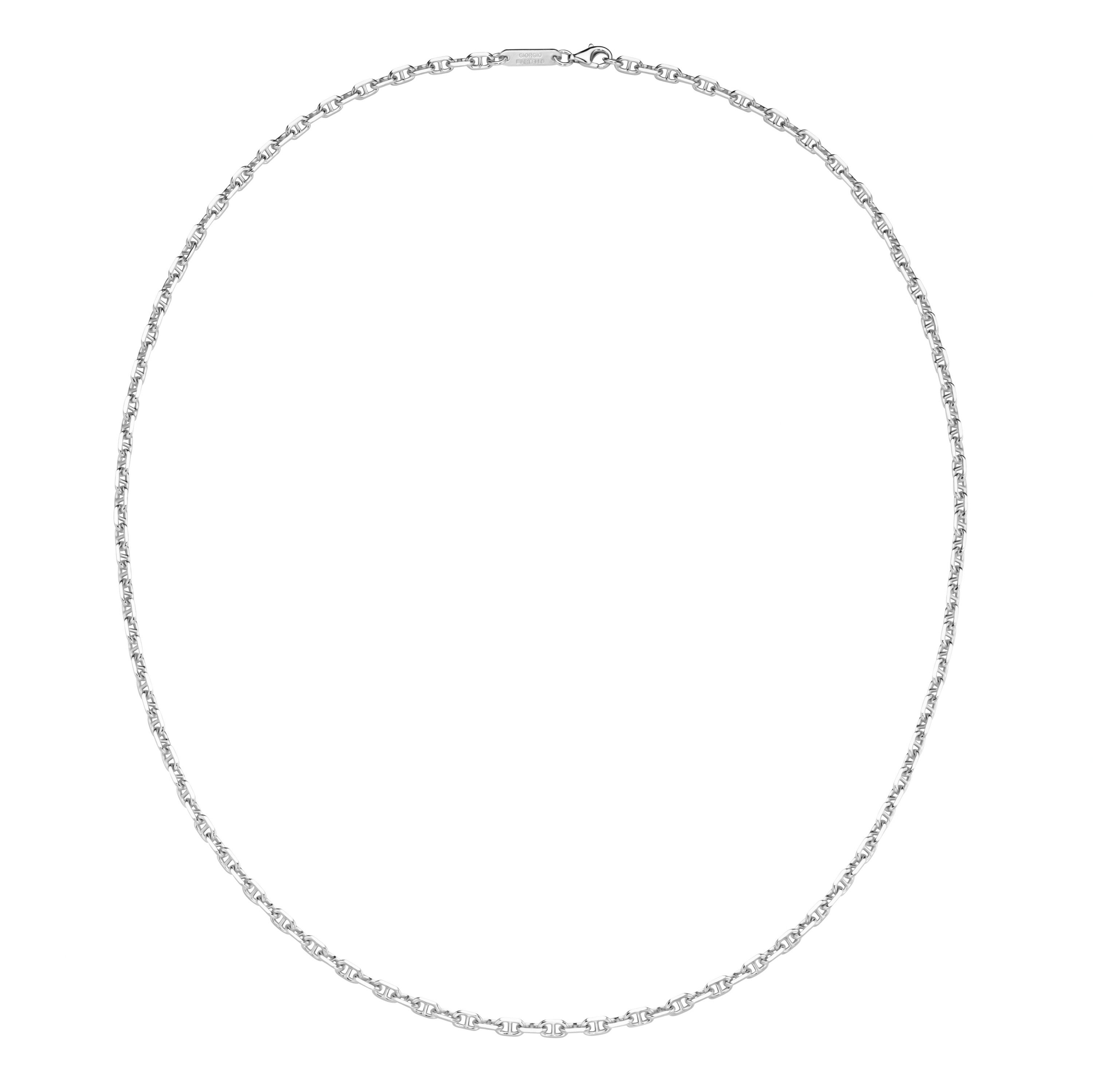 GIORGIO MARTELLO MILANO Silberkette Stegankerkette, diamantiert, günstig online kaufen