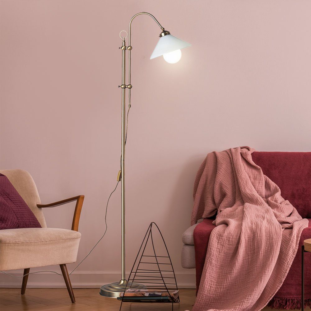 etc-shop Stehlampe, Leuchtmittel nicht inklusive, Standleuchte stehend Lampe höhenverstellbar Stehlampe Wohnzimmer