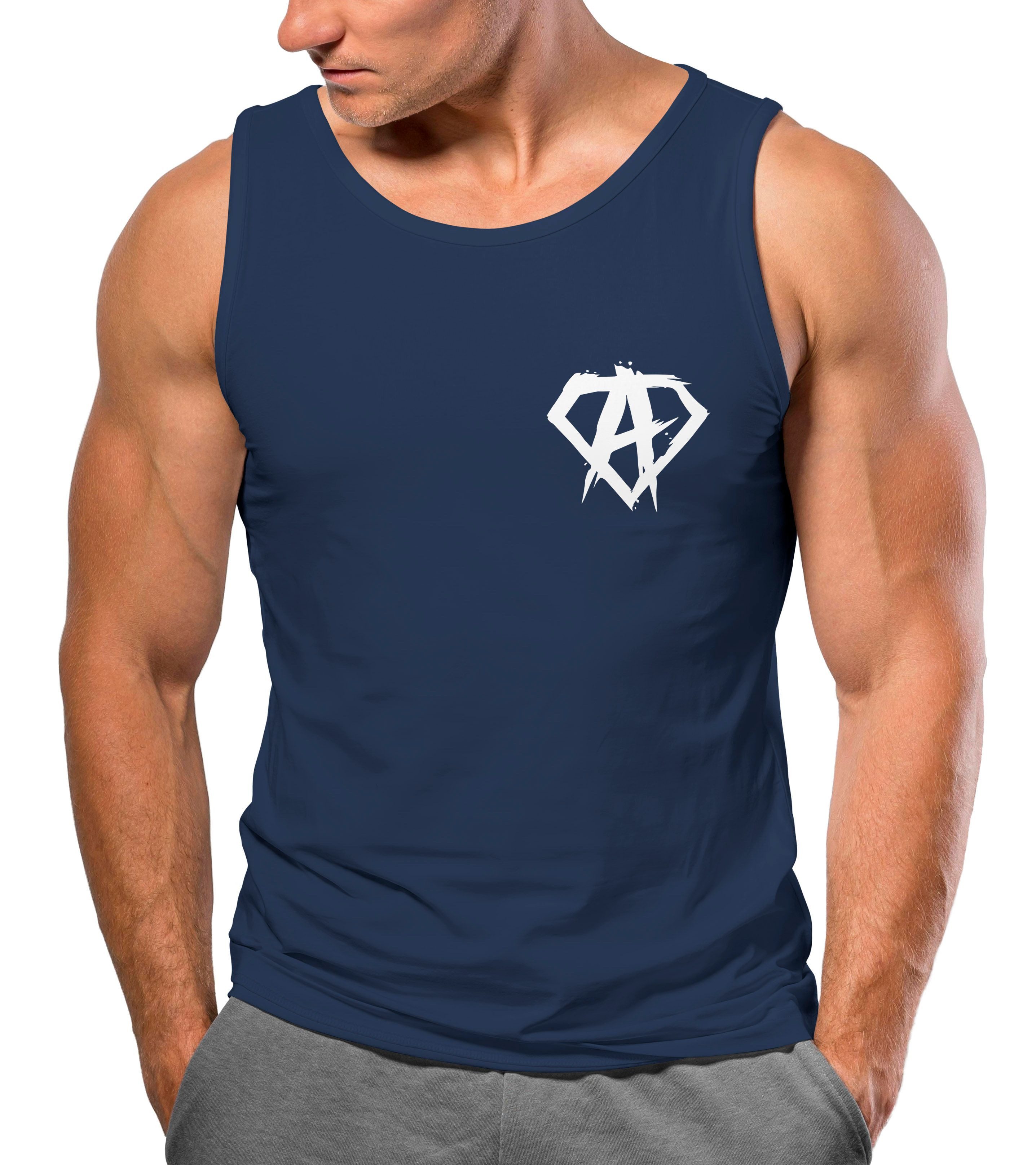 Neverless Tanktop Herren Tank-Top Print Aufdruck günstig online kaufen