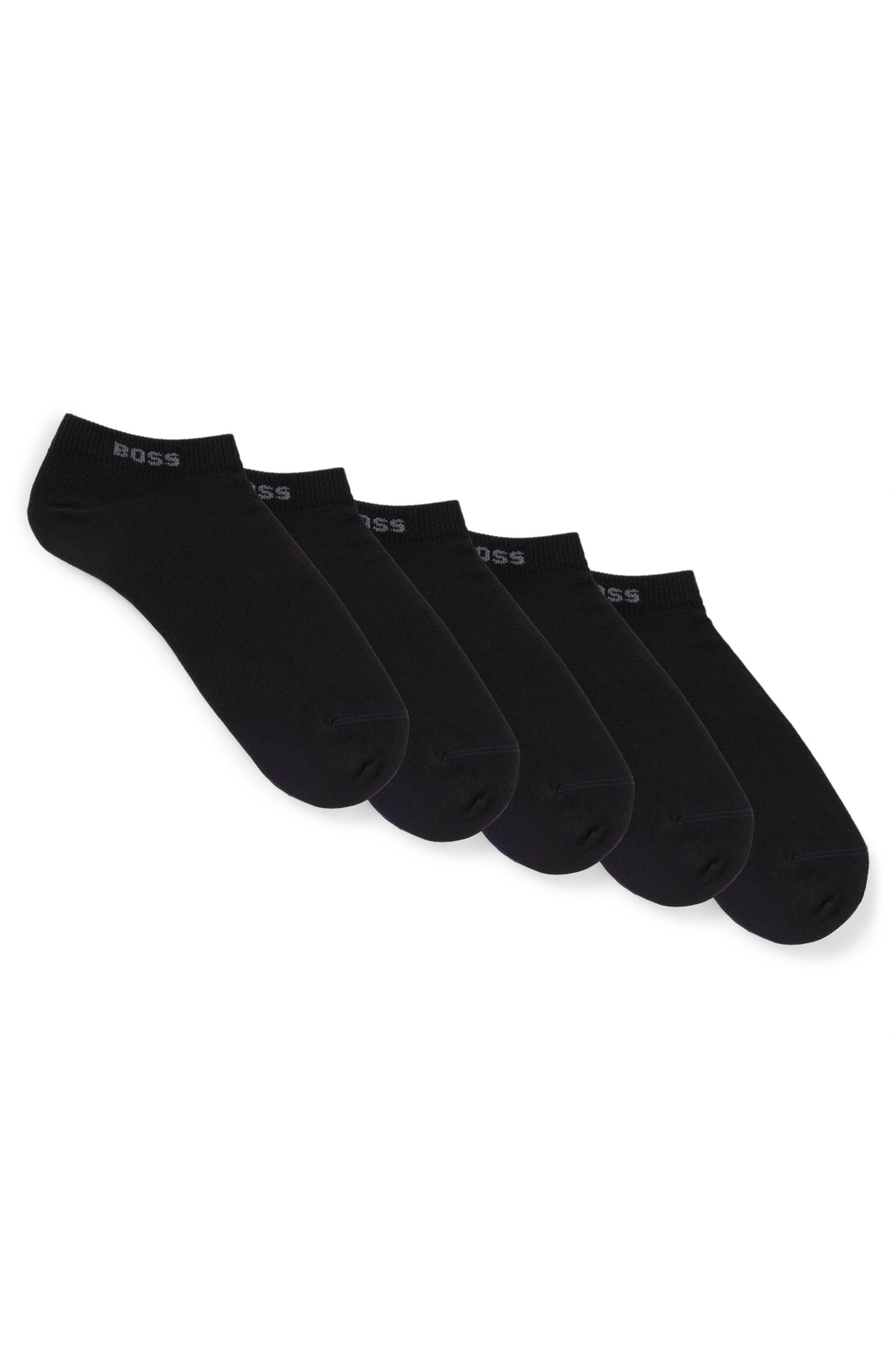 BOSS Sneakersocken 5P AS Logo CC W (Packung, 5-Paar, 5er) mit BOSS-Logoschriftzug