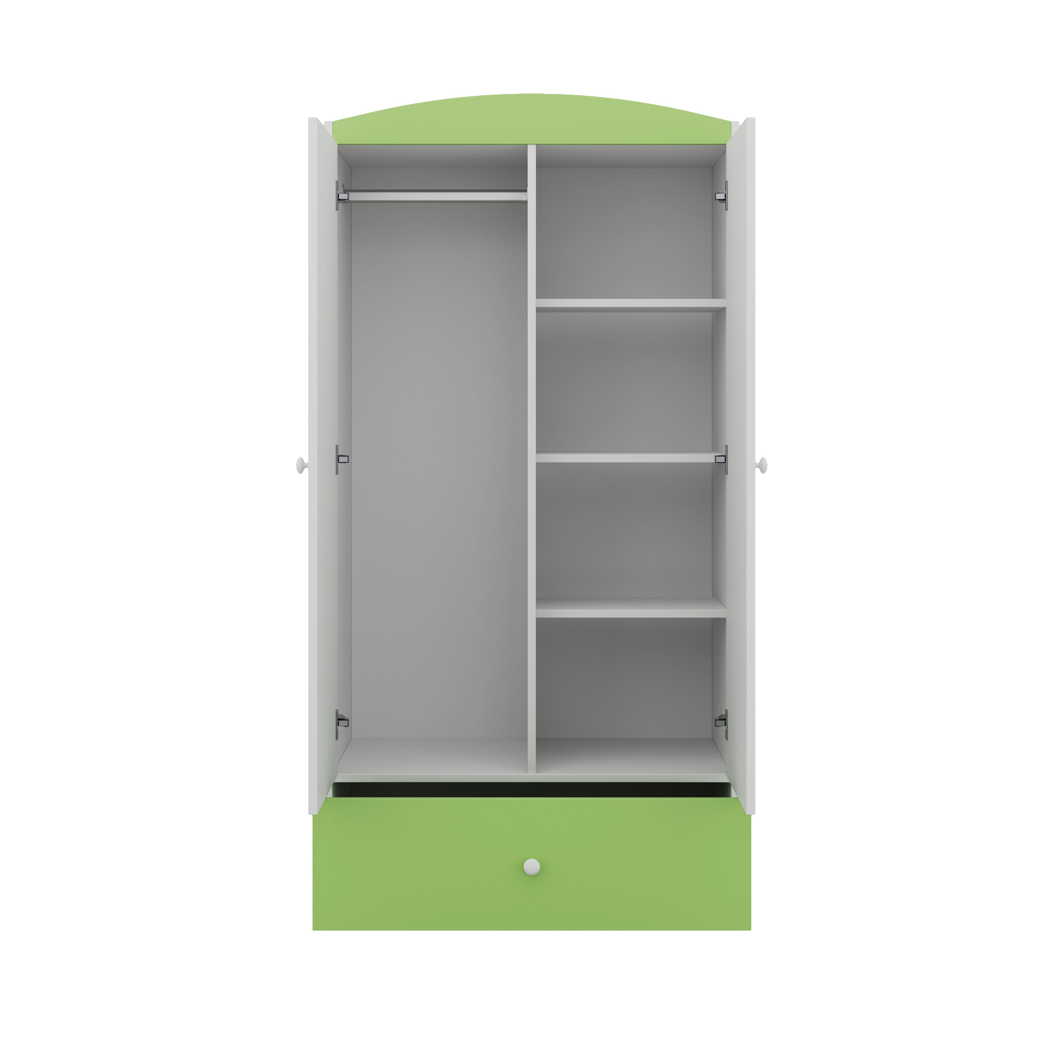 Bjird Kinderkleiderschrank Kleiderschrank Babydreams (4 Einlegeböden günstig online kaufen