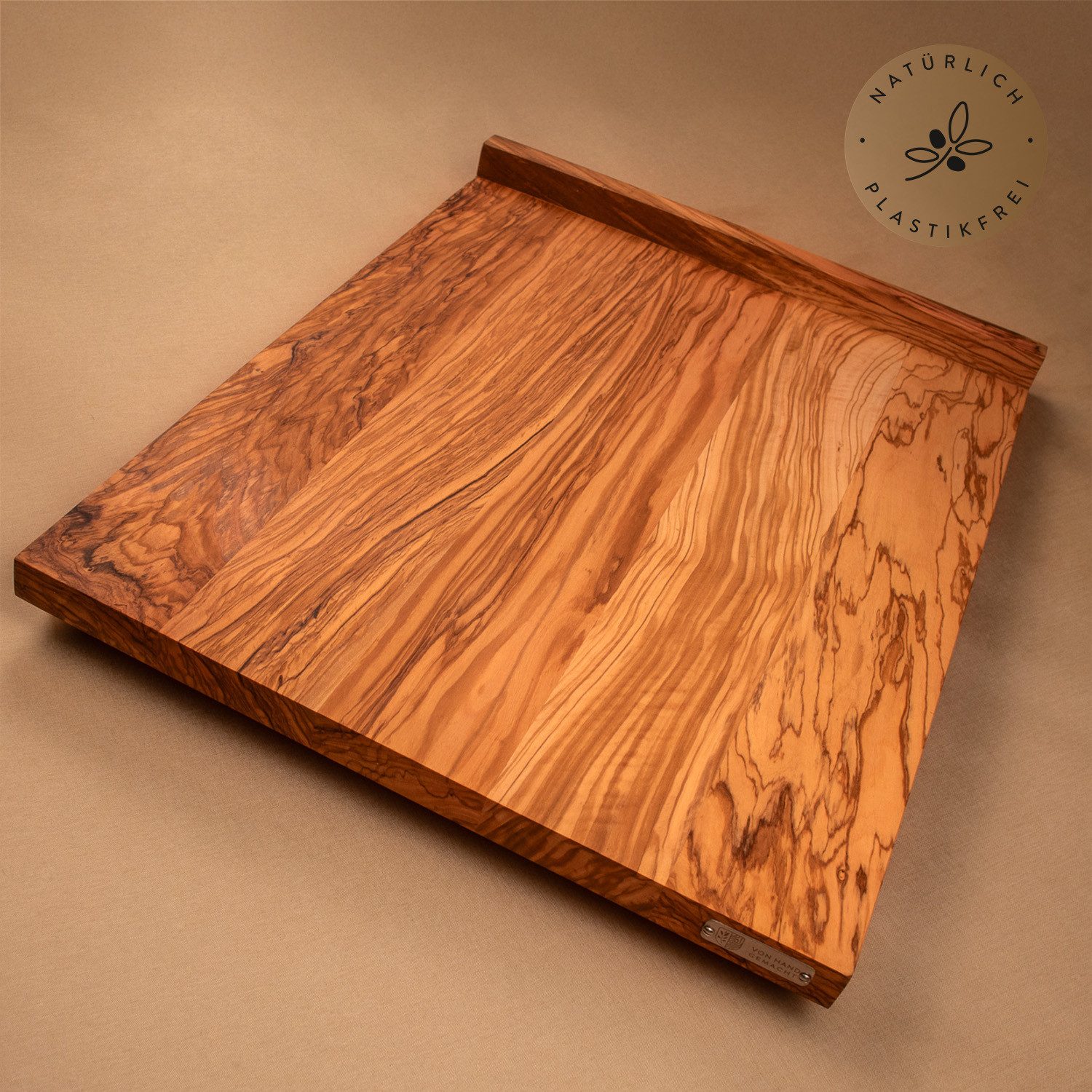 dasOlivenholzbrett Schneidebrett Backbrett und Arbeitsbrett aus Olivenholz