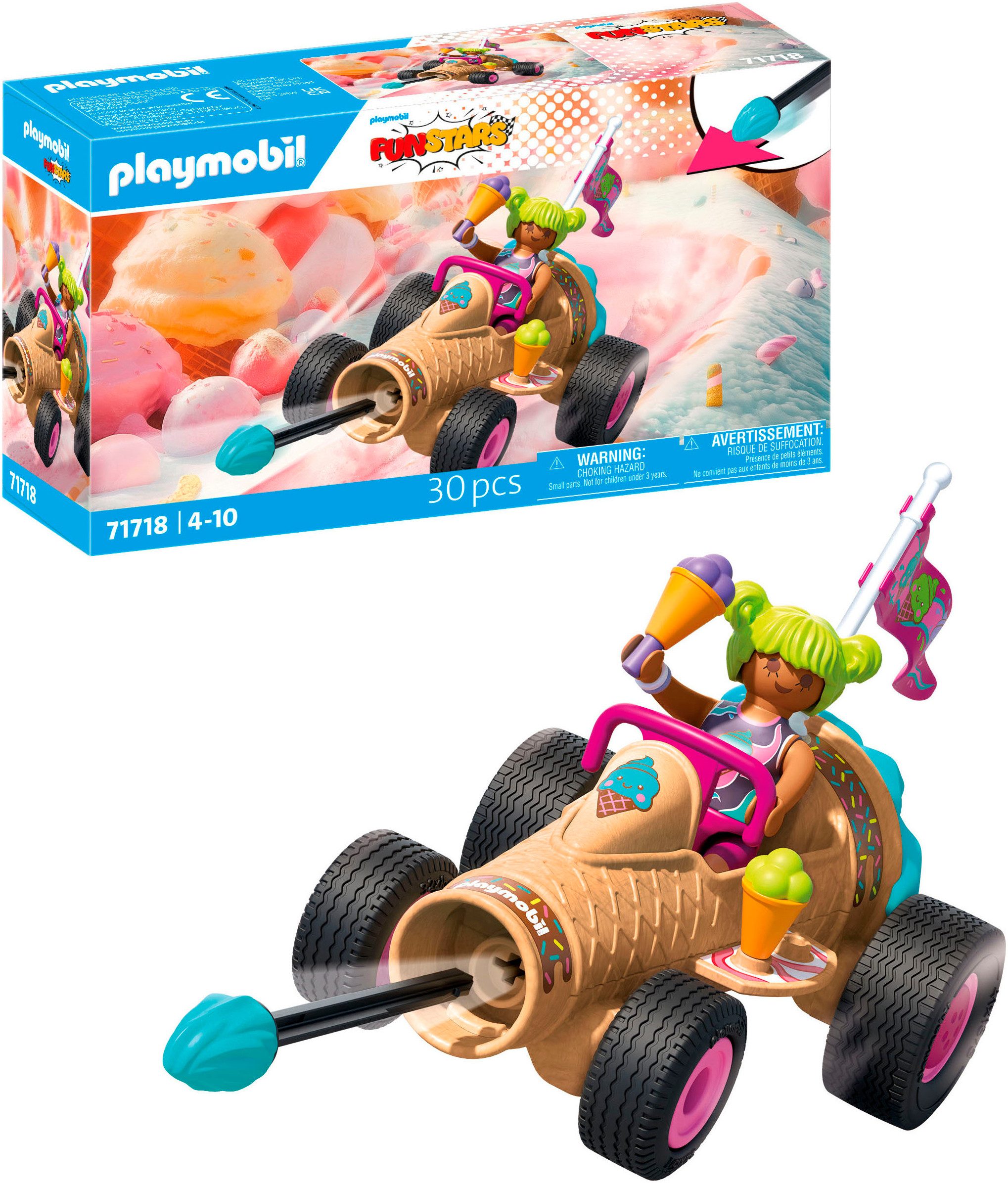 Playmobil® Rasende Eistüte (71718), Funstars Konstruktions-Spielset, (30 St günstig online kaufen