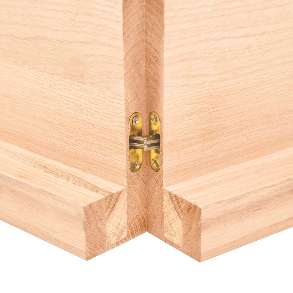 Massivholz 160x50x(2-6) Baumkante (1 Tischplatte furnicato Unbehandelt St) cm