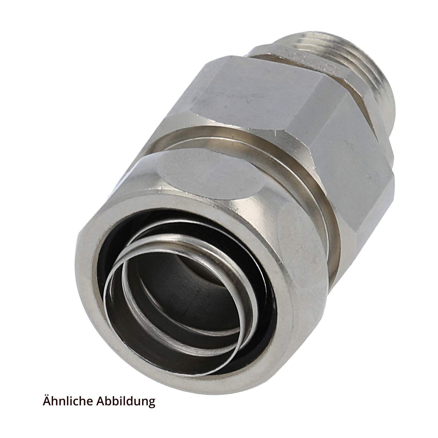 Flexa Schlauchverschraubung Titel:USZ-EX-M Metallverschraubung-ATEX gerade Gewinde M32x1,5 für Sc