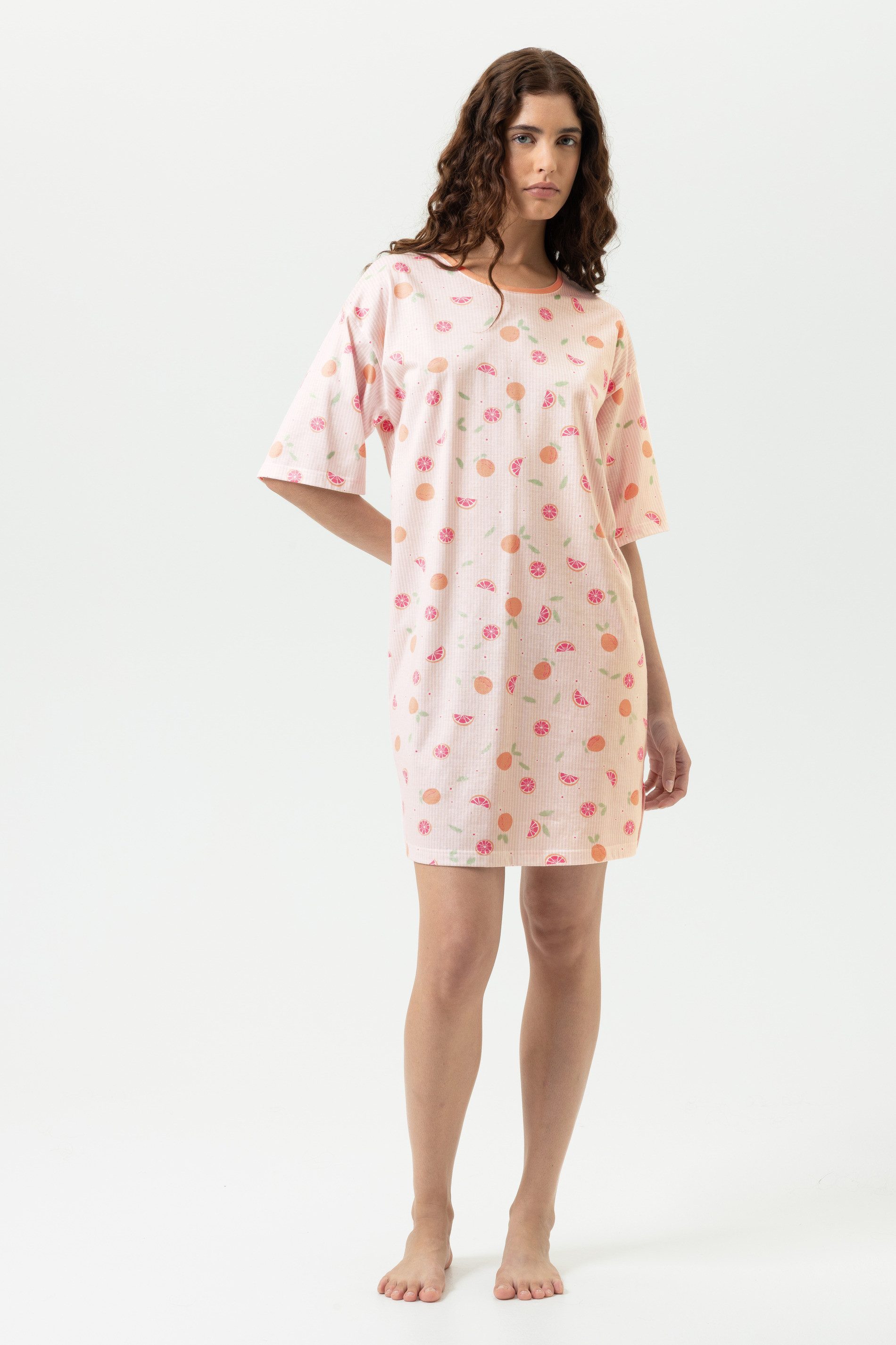 Mey Nachthemd Mey female Bigshirt Serie Grapefruit Bliss (1-tlg) Feminines Nachthemd, Gestreift