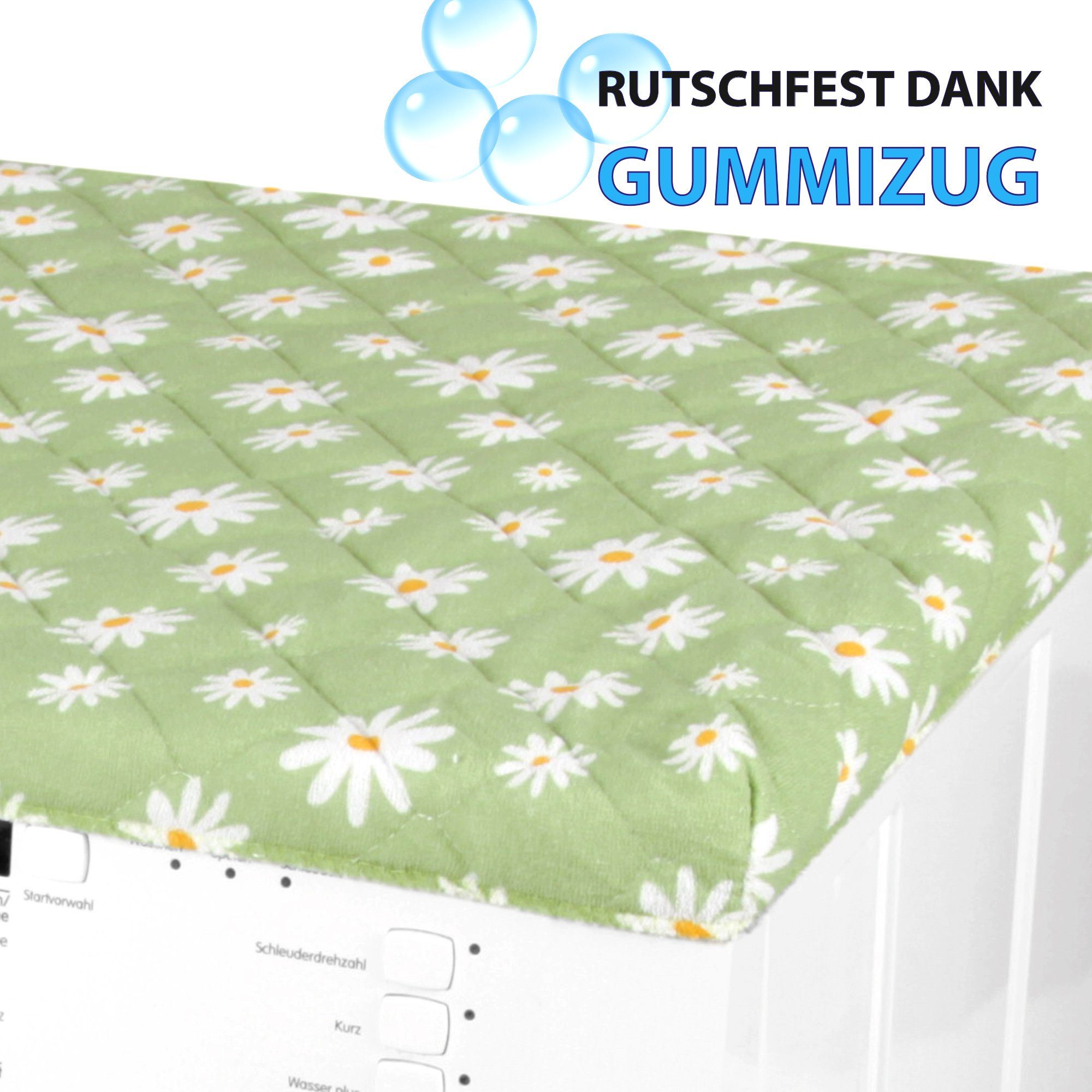 Bestlivings Waschmaschinenbezug 60x60cm aus Baumwolle/Polyester, mit Gummizug, Frottee-Steppung, maschinenwaschbar & trocknergeeignet – Bild 4 von 5