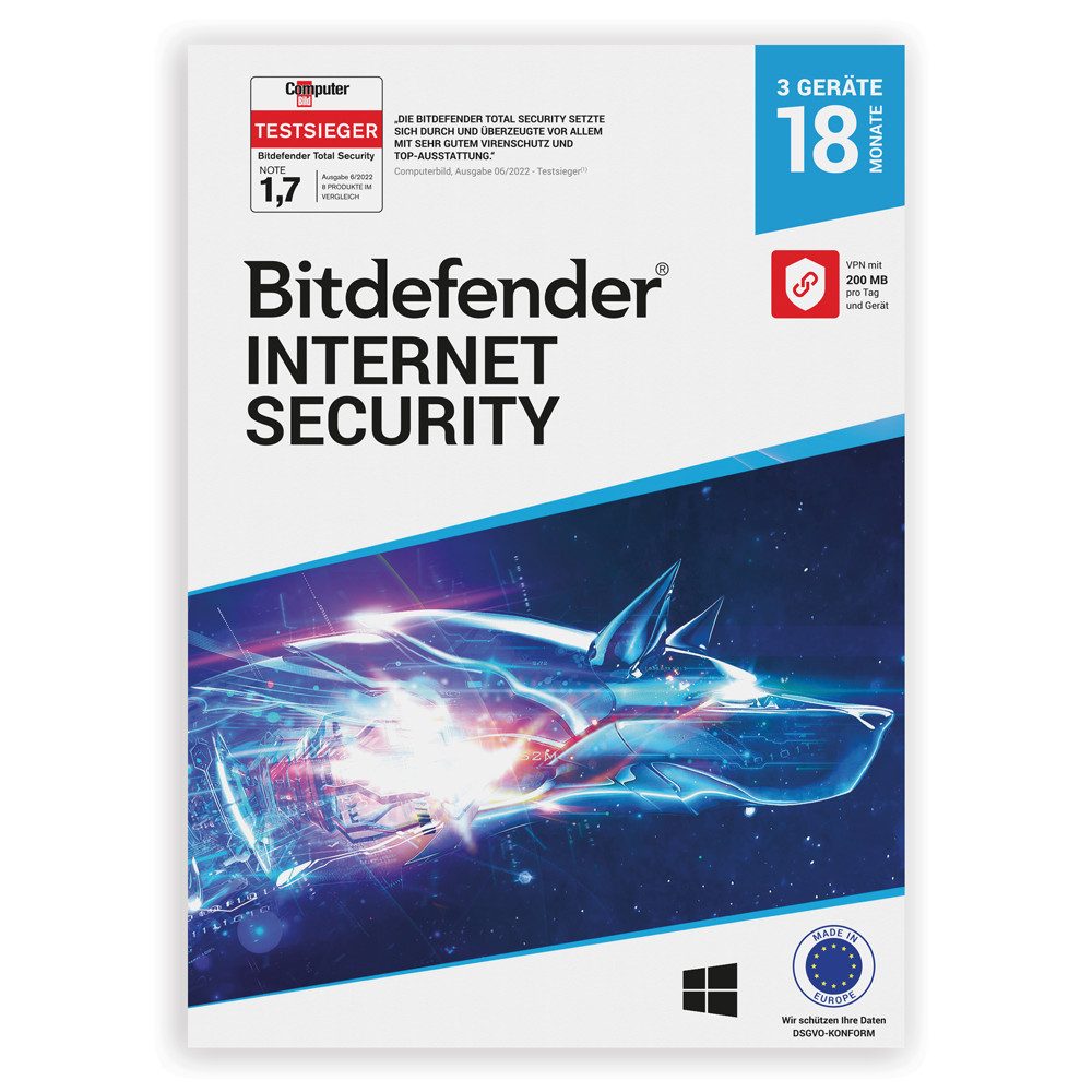 Bitdefender Internet Security 3 Geräte/18 Mon. + Akademie der Zauberer Windows