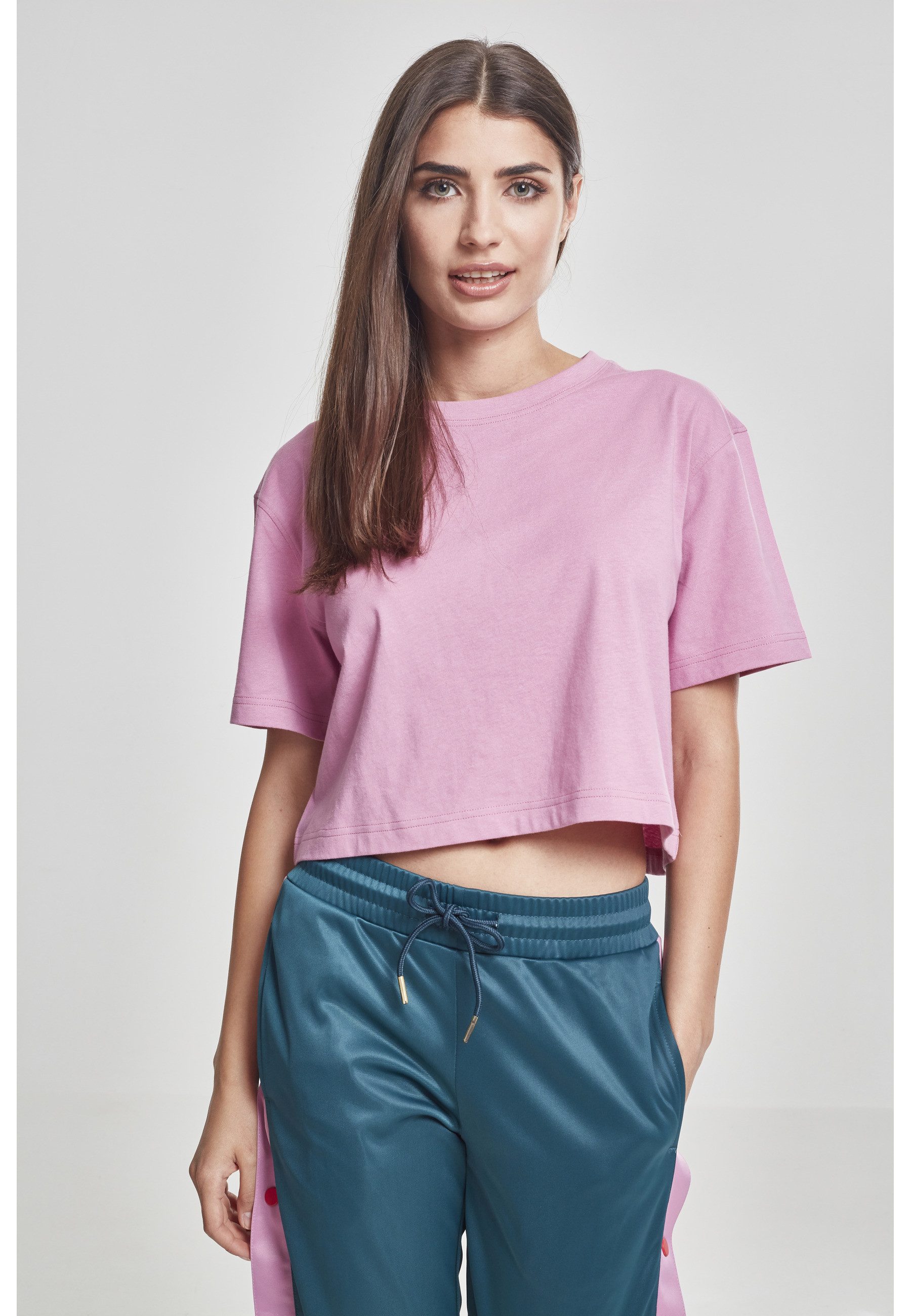 URBAN CLASSICS Bigshirt Urban Classics Damen Ladies Short Oversized Tee (1-tlg)