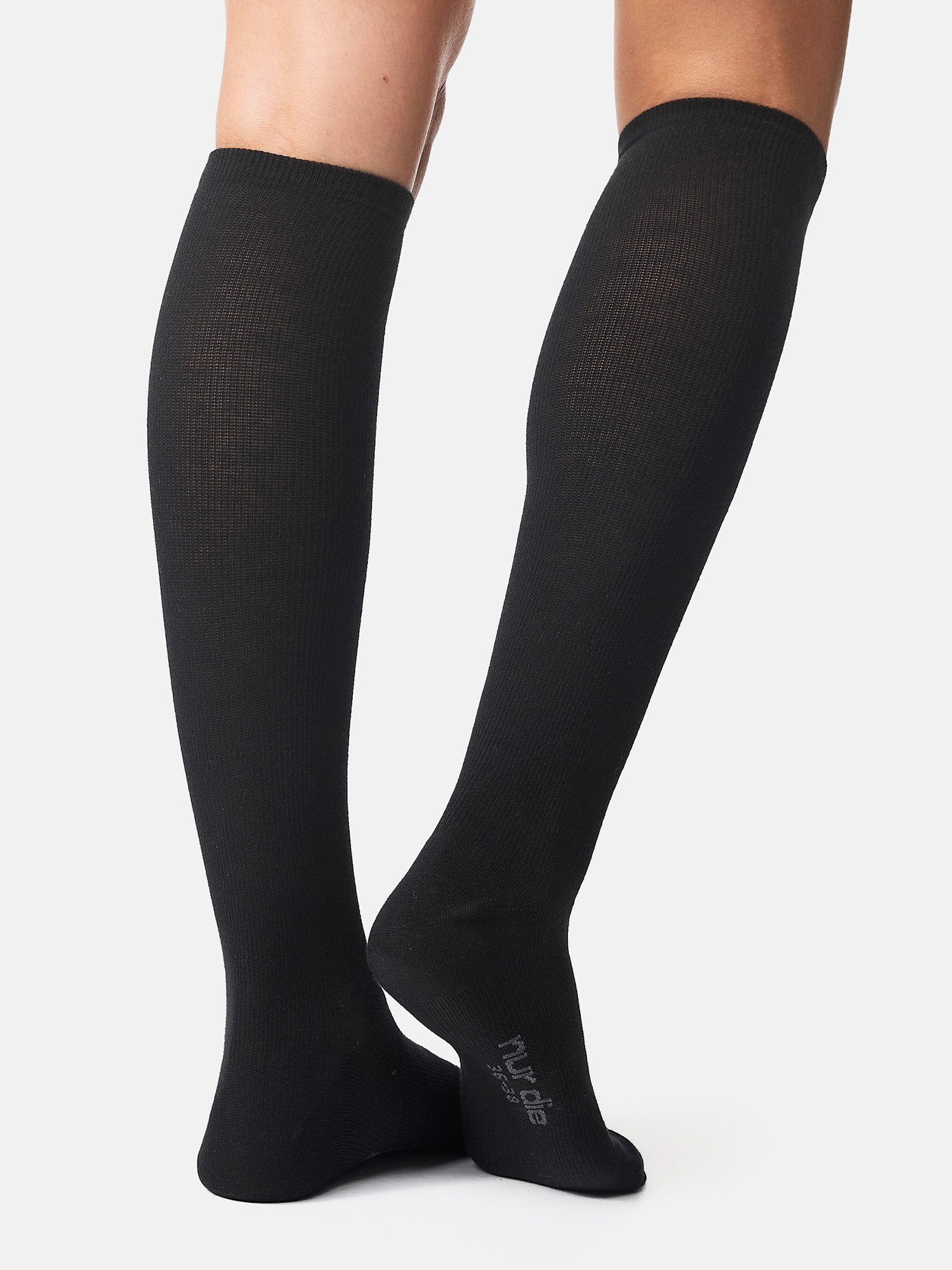 Fit Knie-strümpfe thermo-socken overknee & Vital Kniestrümpfe Die schwarz (7-Paar) Nur