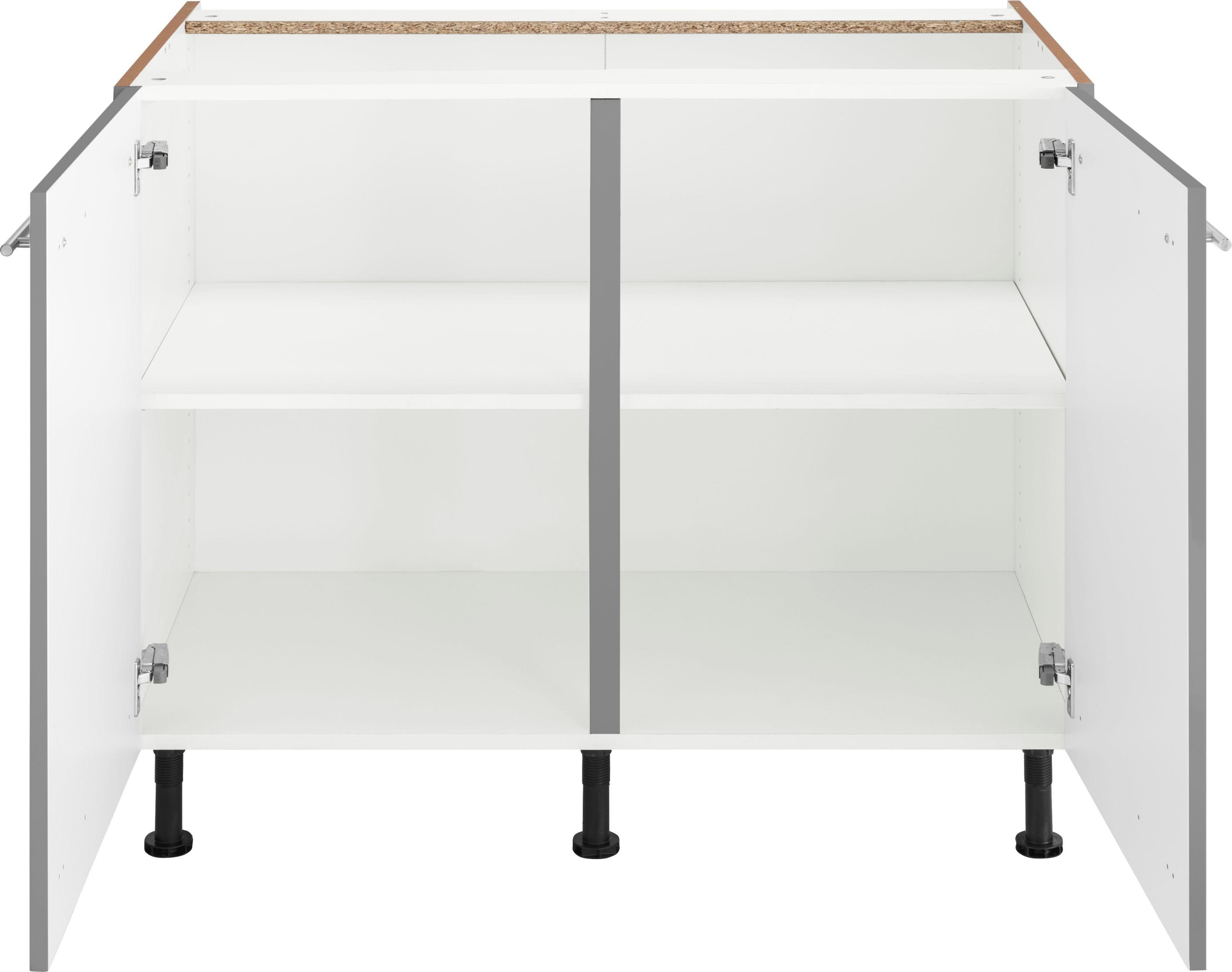 OPTIFIT Unterschrank Bern 100 cm breit, mit 2 Türen, mit höhenverstellbaren Füßen